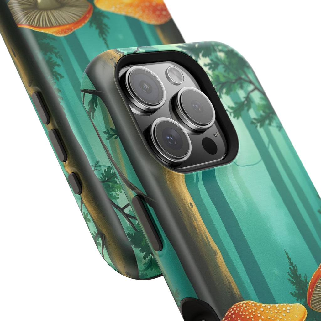 iPhone Mushroom Forest Oil Painting Impressionist iPhone Clean Minimal · iPhone