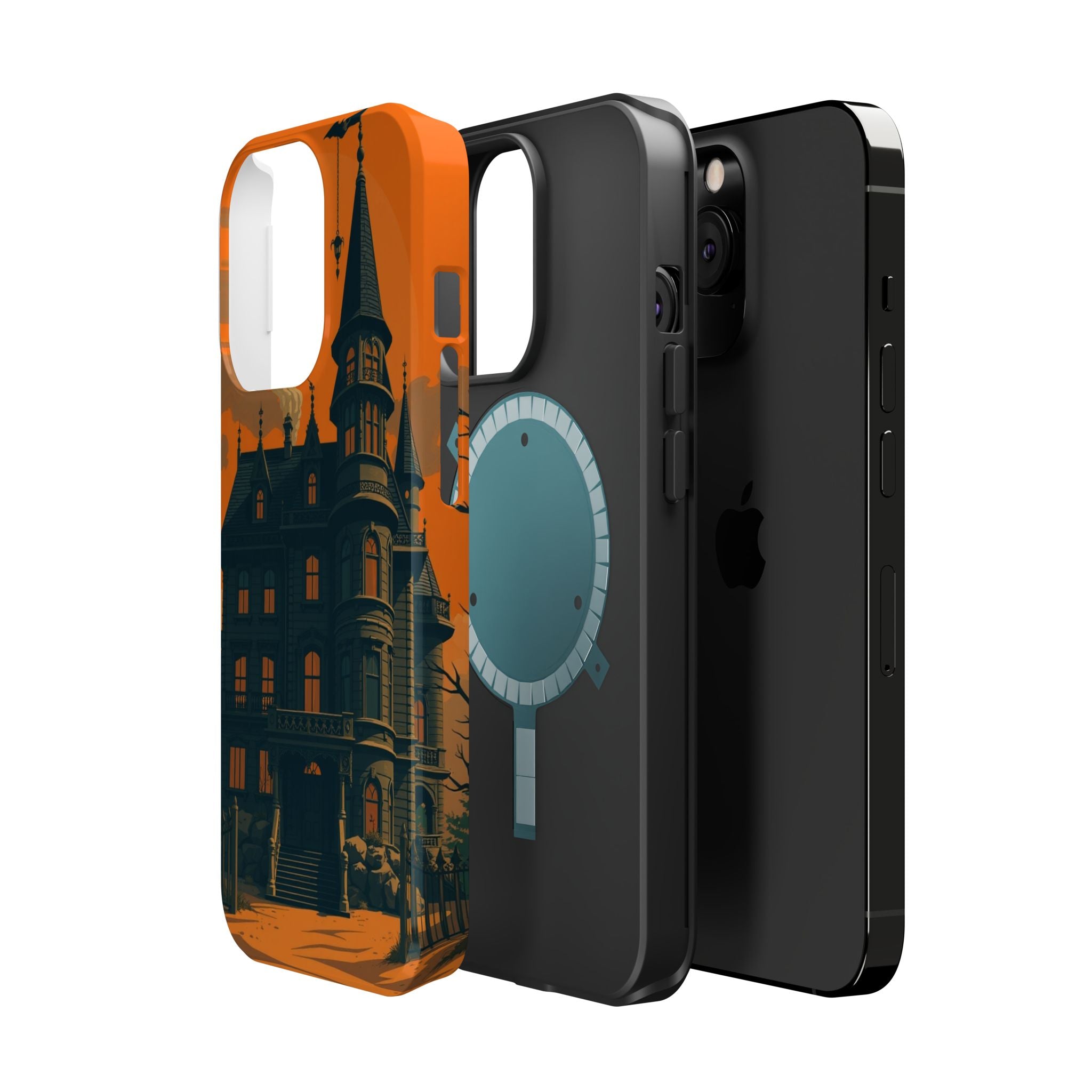 iPhone Vibrant Haunted Mansion Design Slim Everyday Designer Case · iPhone Case
