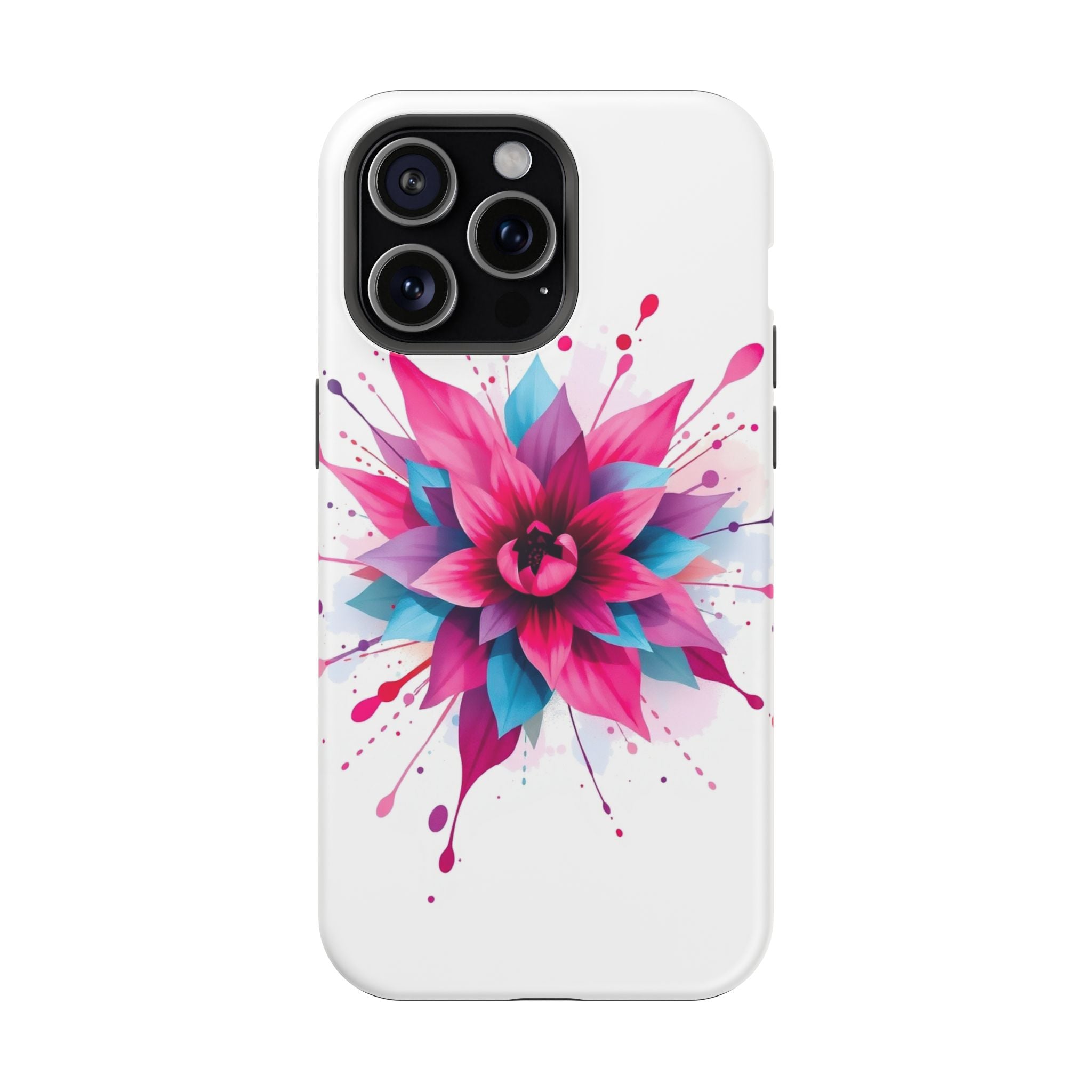 iPhone Floral Watercolor Splash Electric Art Slim iPhone Everyday · iPhone Case