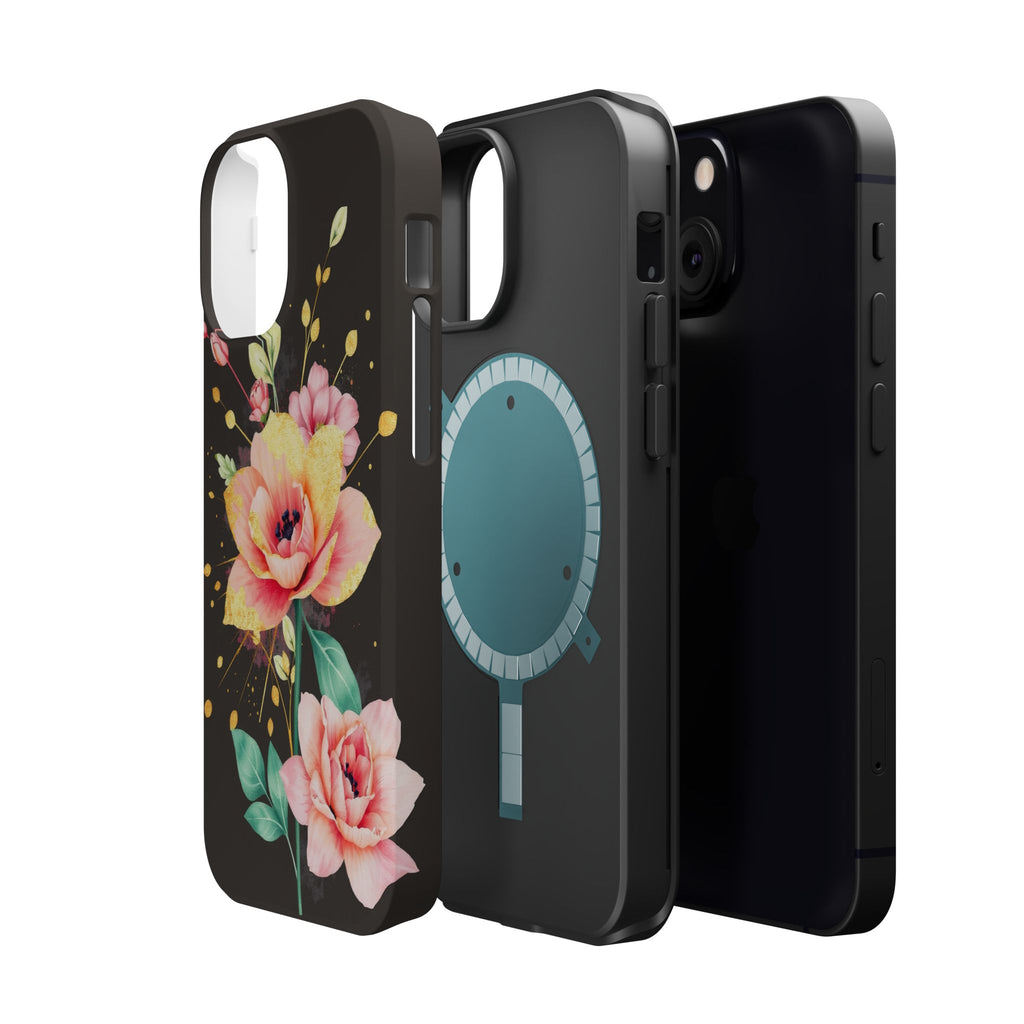 iPhone Earthy Floral Watercolor Splash Design Clean iPhone 14 Minimal · iPhone C