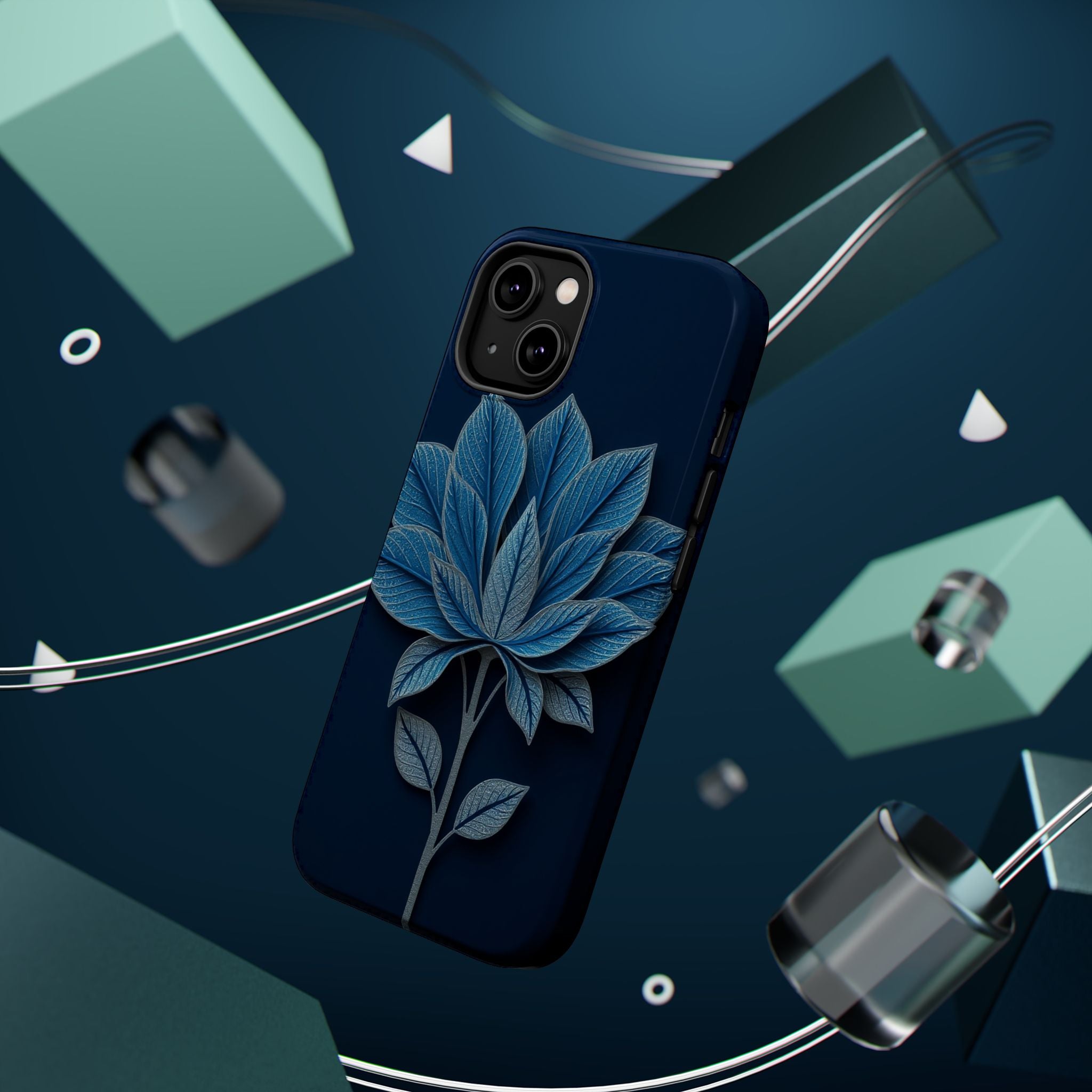 iPhone Night Bloomer Paper Cut Art Bold Modern Everyday Snap Case · iPhone Case