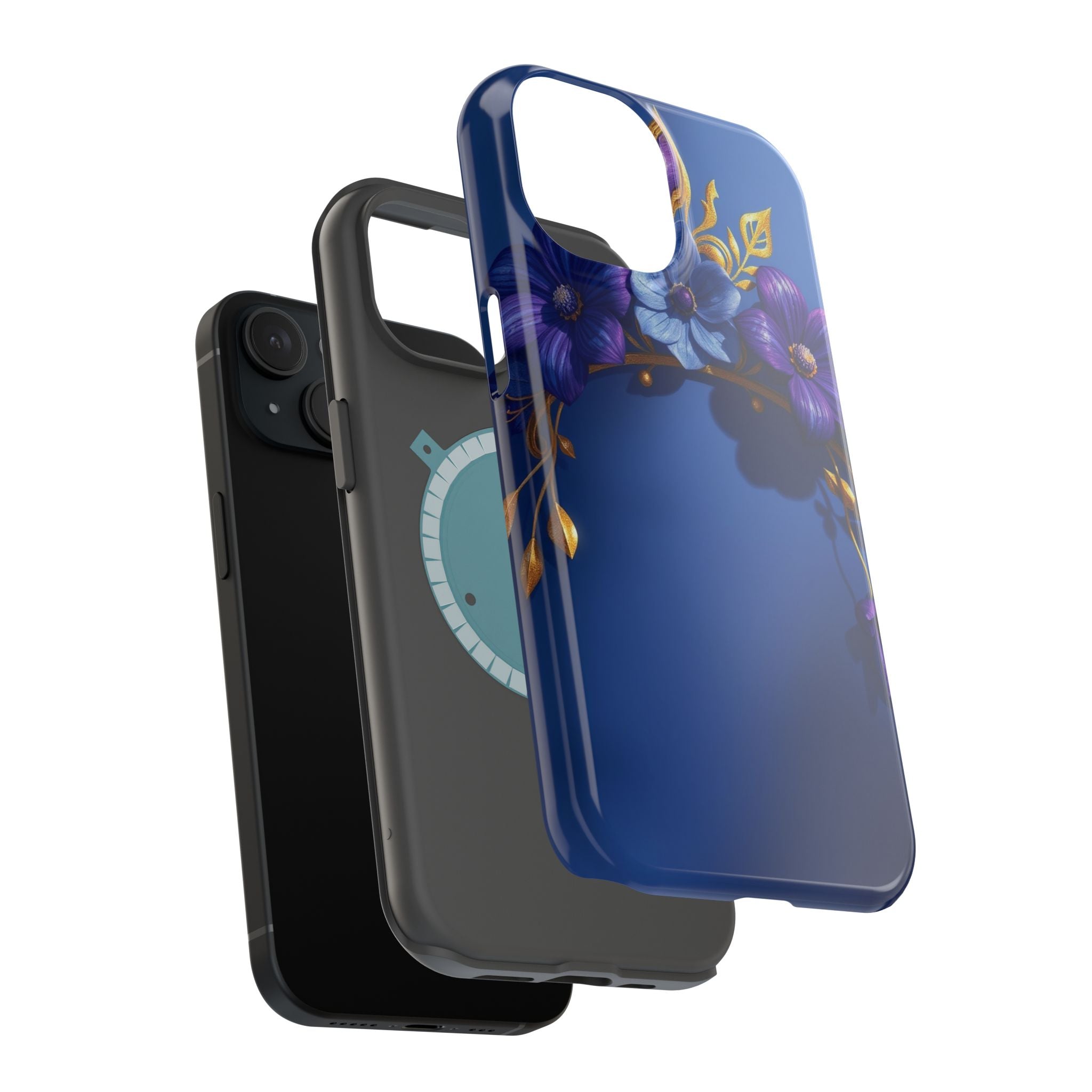 iPhone Vibrant Floral Crown Design 14 Slim Everyday Designer Case · iPhone Case