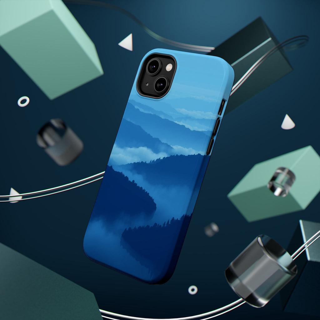 iPhone Fog Rolling Over Hills Pixel Art -Bit Slim iPhone Everyday · iPhone Case