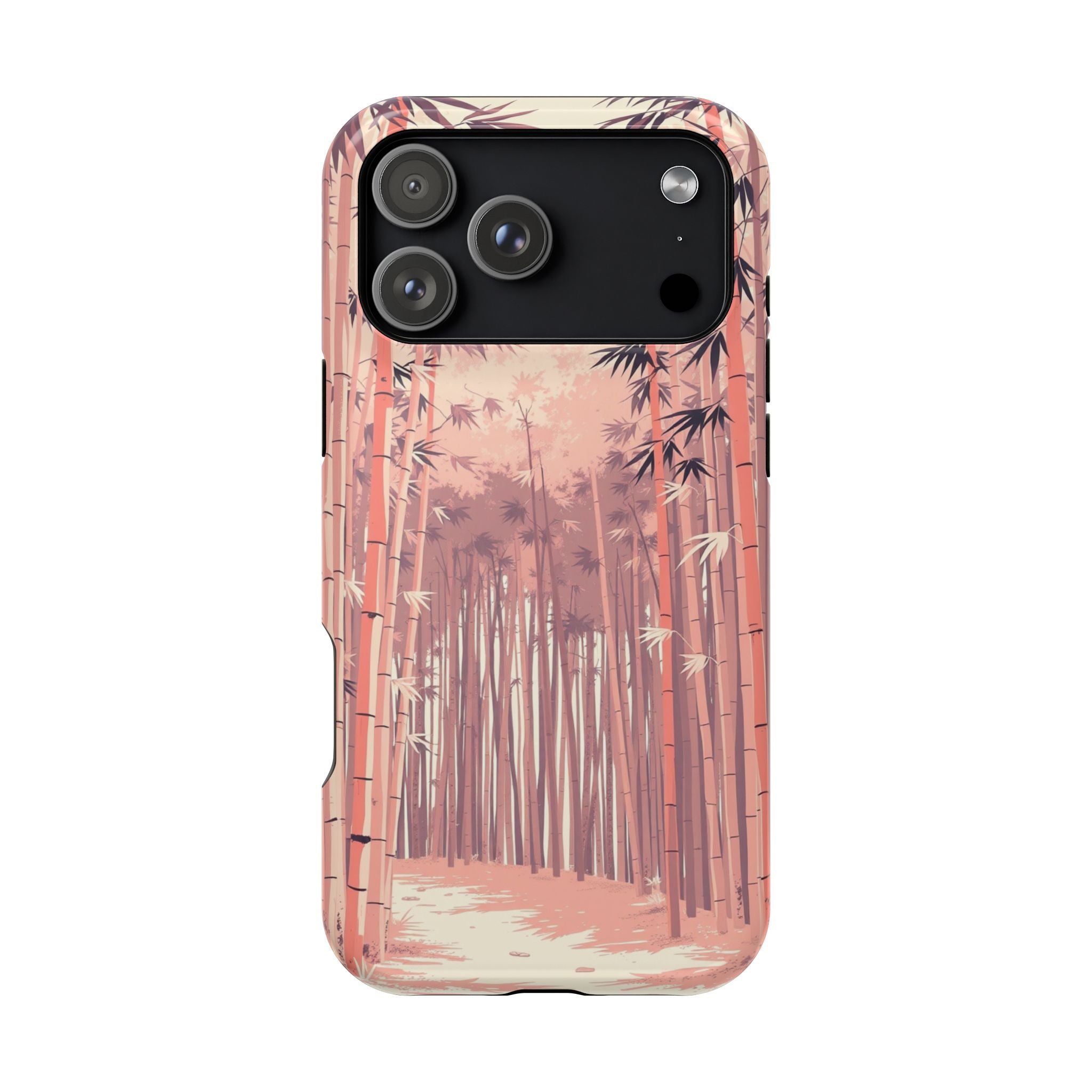 iPhone Rose Pink And Cream Bamboo Grove Slim Everyday iPhone 19 · iPhone Case