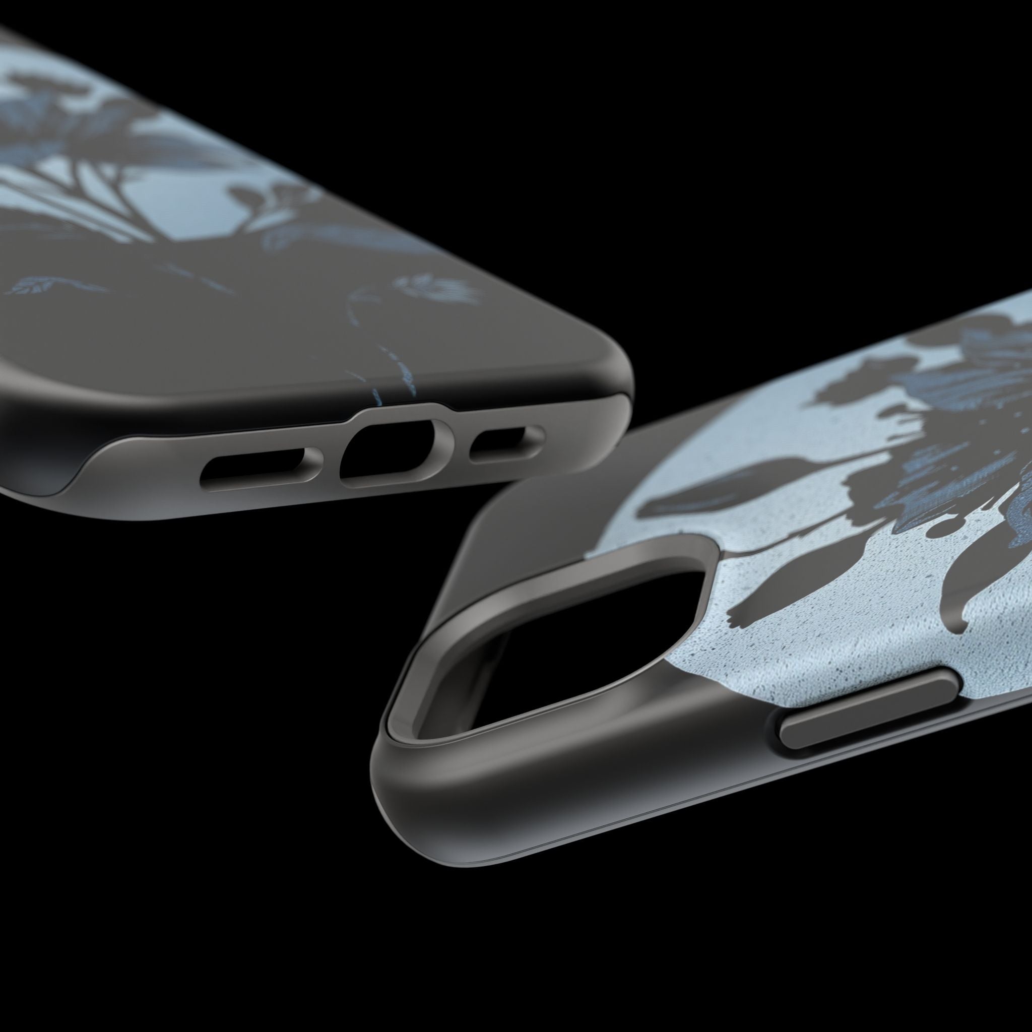 iPhone Radiant Floral Silhouette Design Slim Everyday Designer Case · iPhone Cas