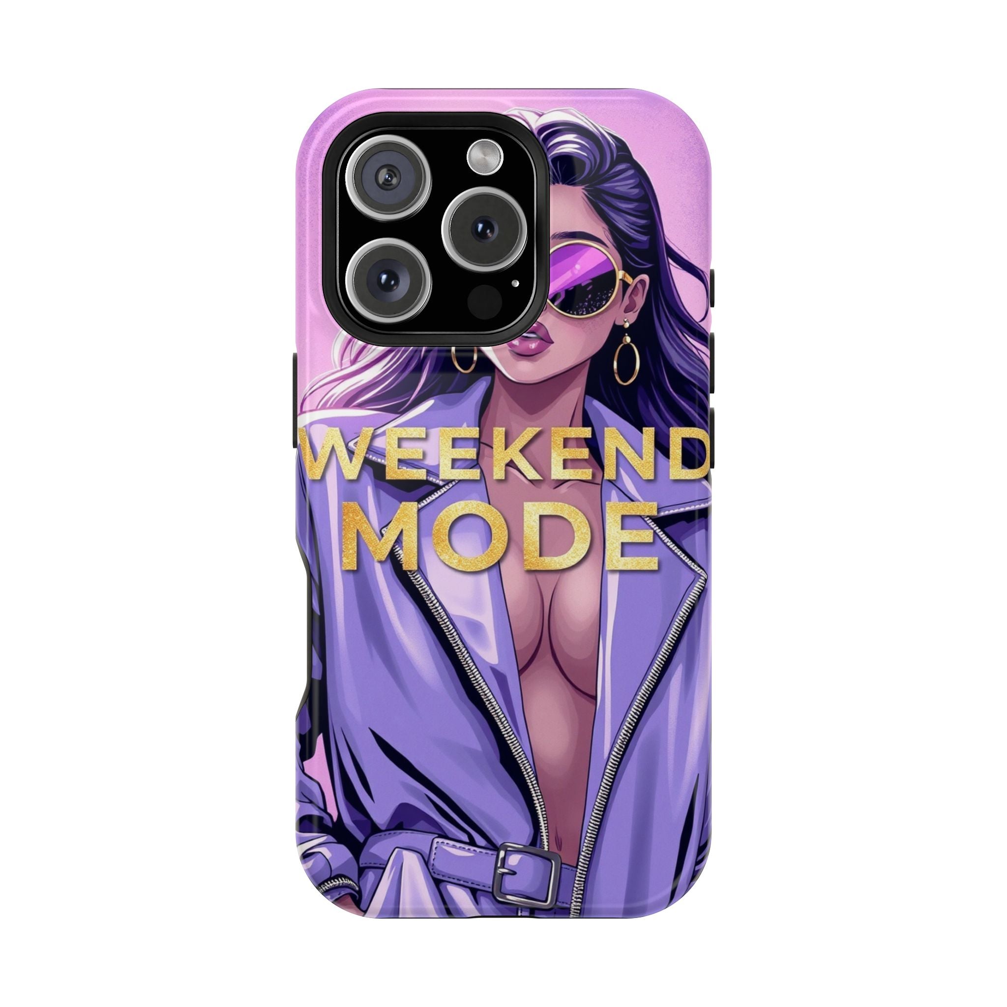 iPhone Lavender And Pearl Weekend Mode On Slim Everyday Designer Case · iPhone C