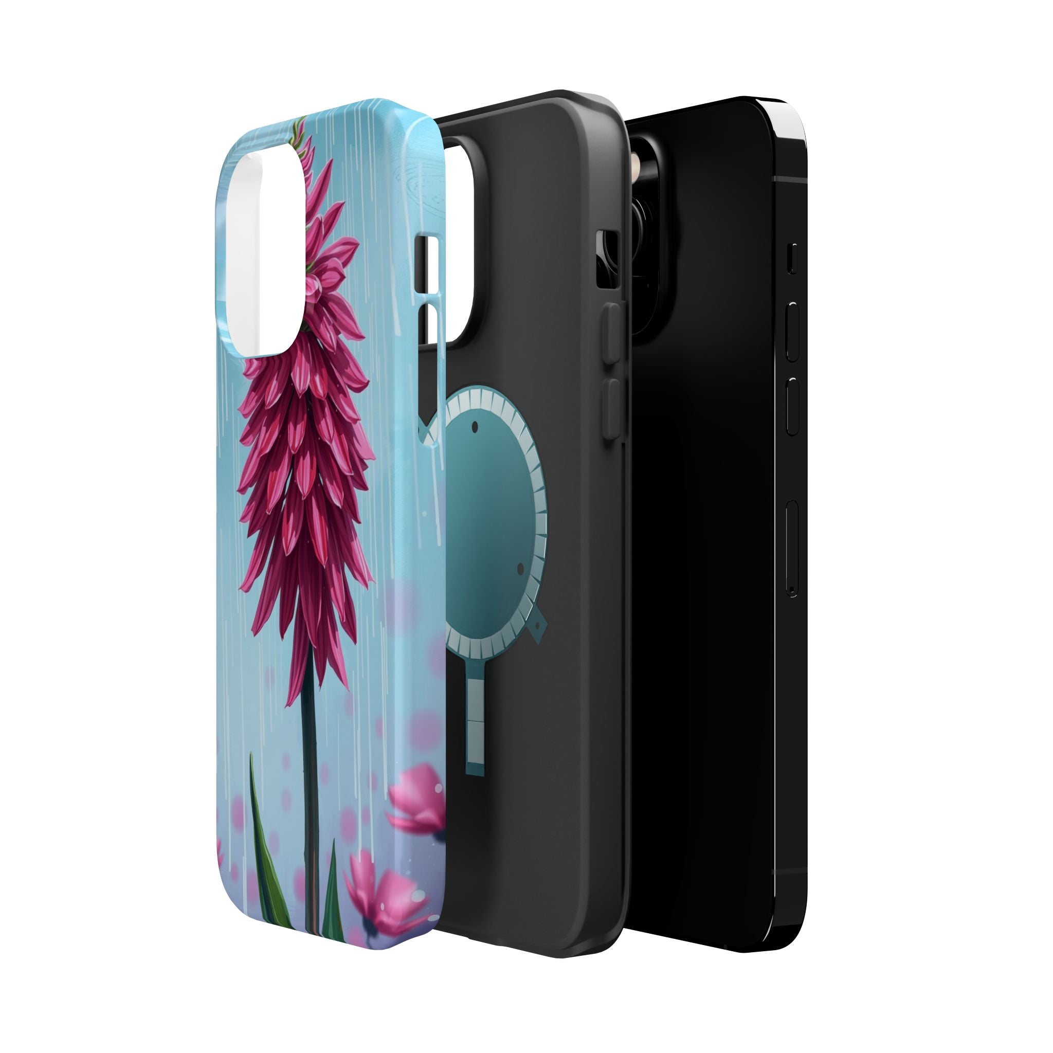 iPhone Cyan And Magenta Spring Shower Bloom Slim iPhone Everyday · iPhone Case