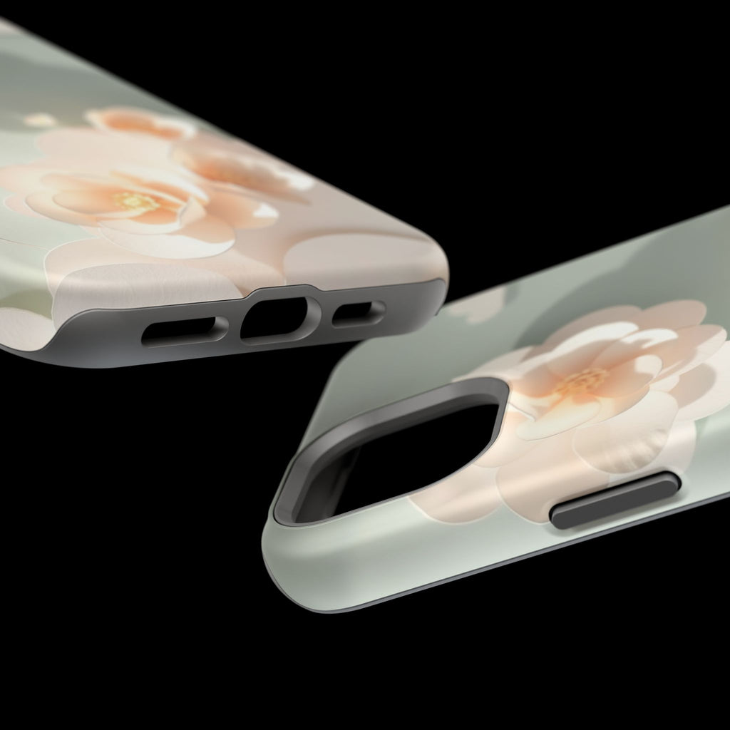 iPhone Sage And Ivory Pastel Floral Cloud Slim iPhone Everyday Designer · iPhone