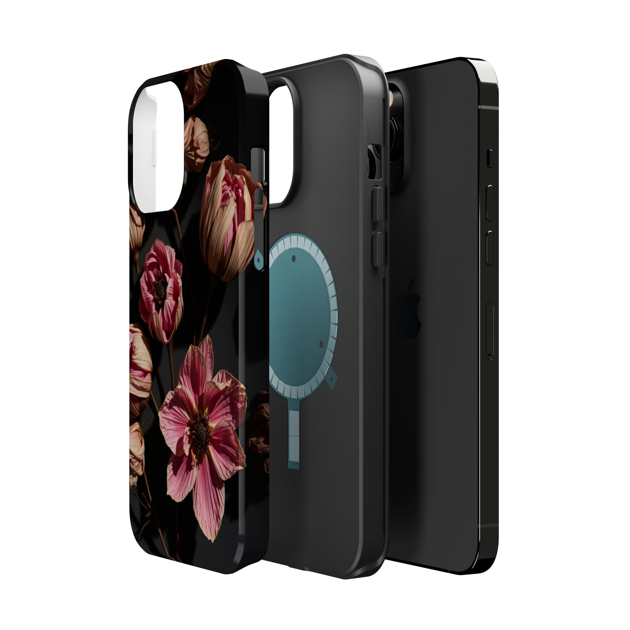 iPhone Dried Flower Flat Lay Electric Art Slim Snap Case · iPhone Case