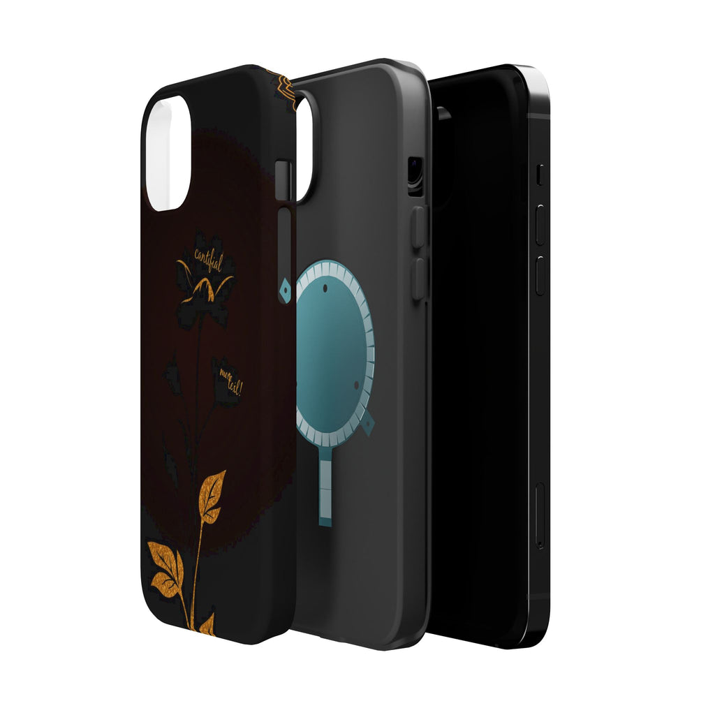 iPhone Earthy Floral Silhouette Design Slim Everyday Designer Case · iPhone Case