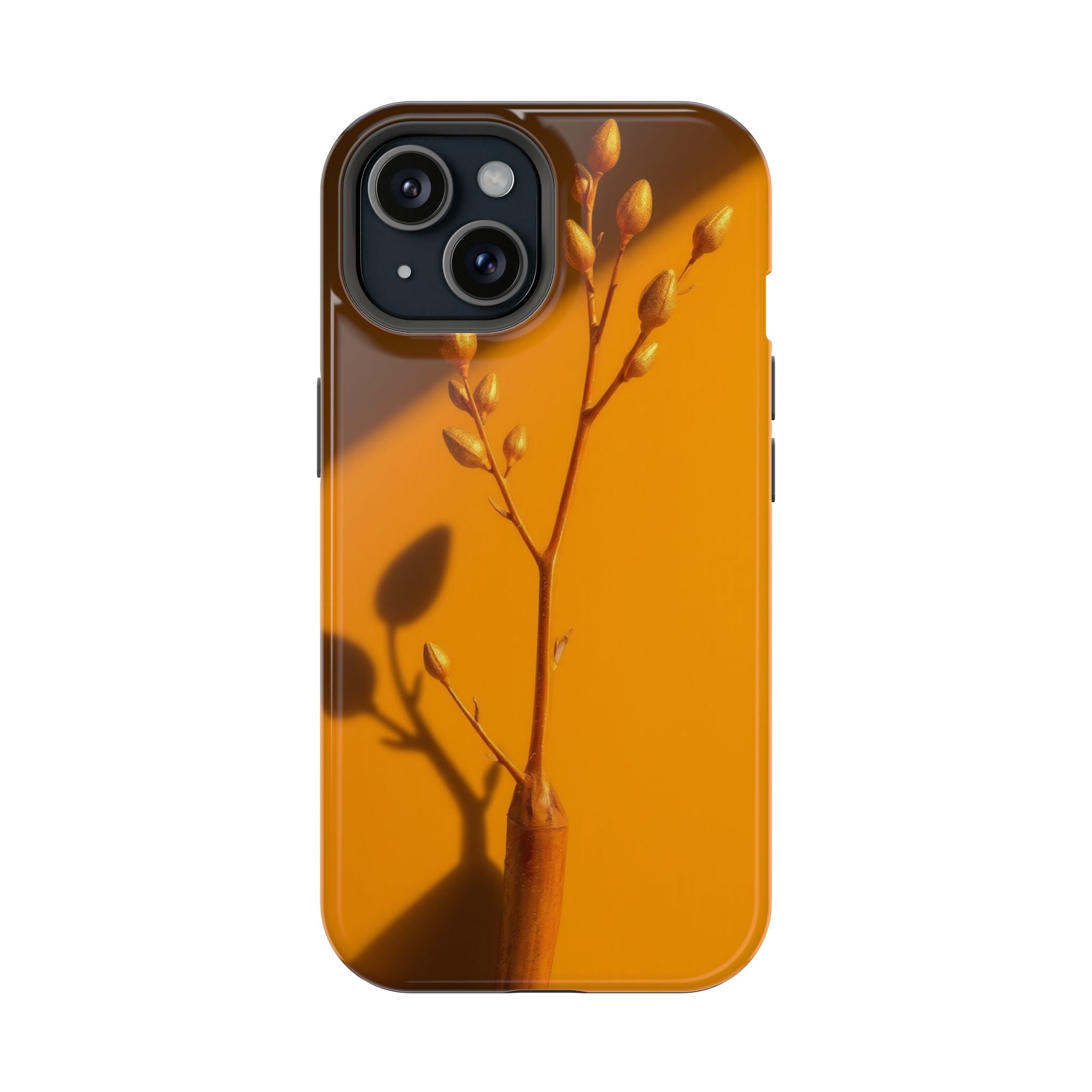 iPhone Mustard And Rust Minimalist Stem Slim Everyday iPhone Designer · iPhone C