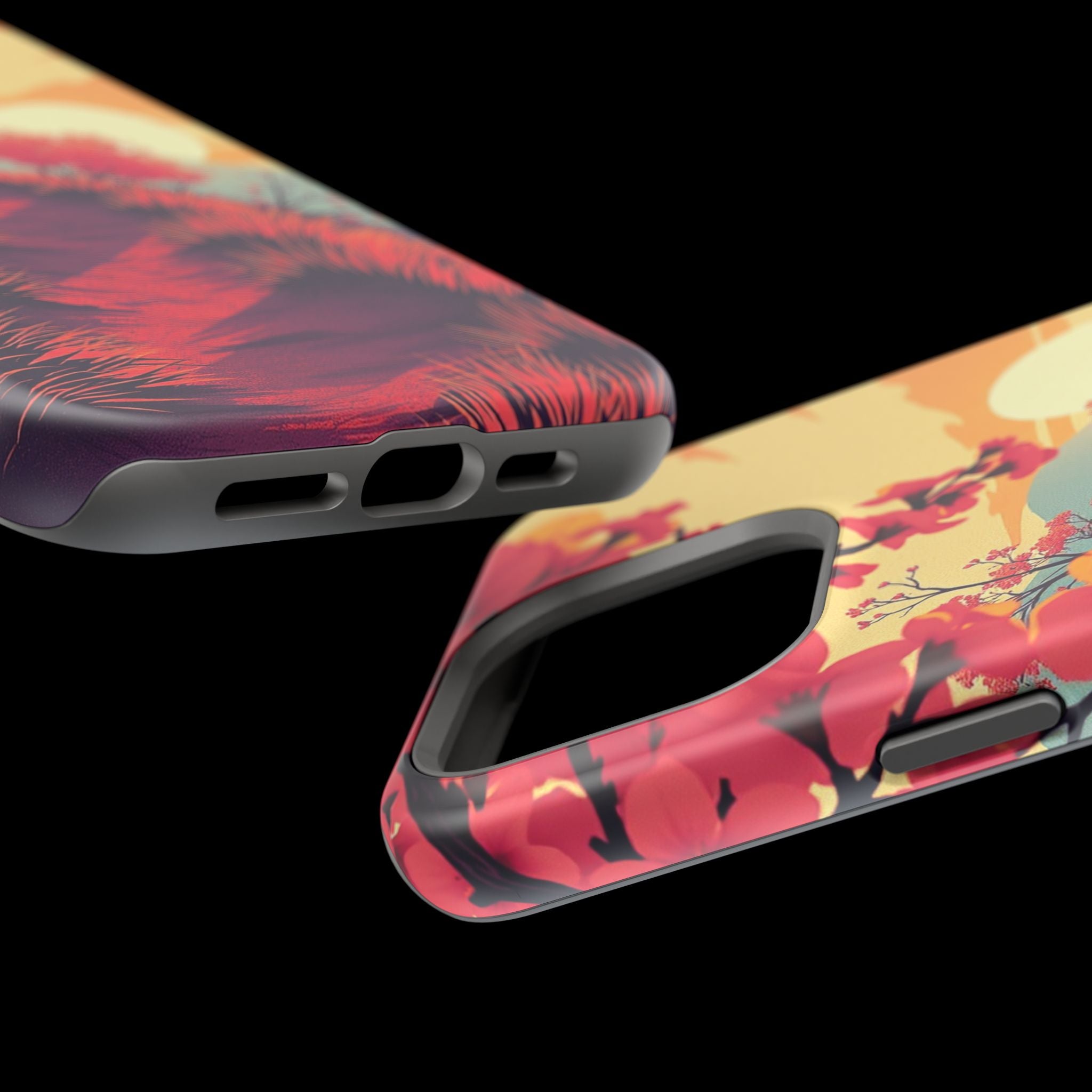 iPhone Sunset Amber And Peach Blossom Trail Soft iPhone 15 Finish · iPhone Case