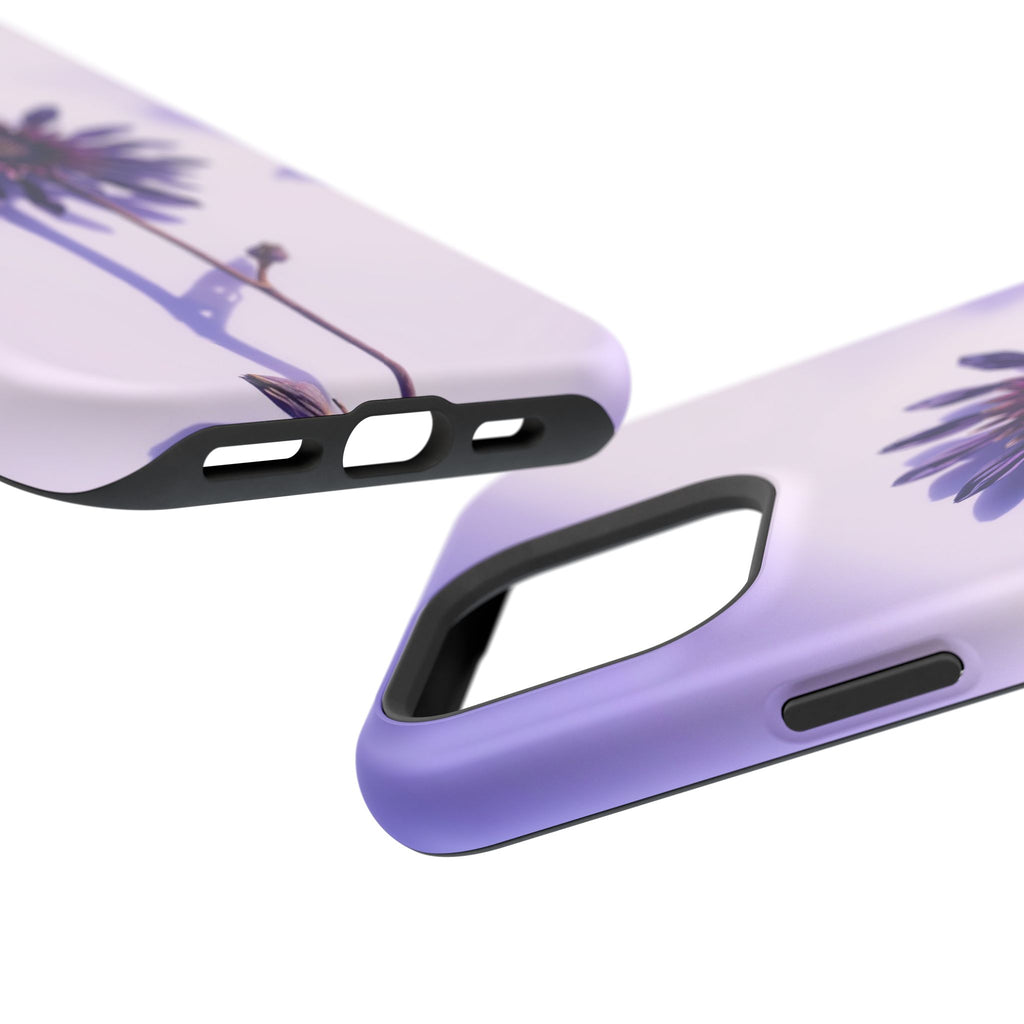 iPhone Indigo And Violet Dried Flower Flat Lay Soft iPhone Finish · iPhone Case