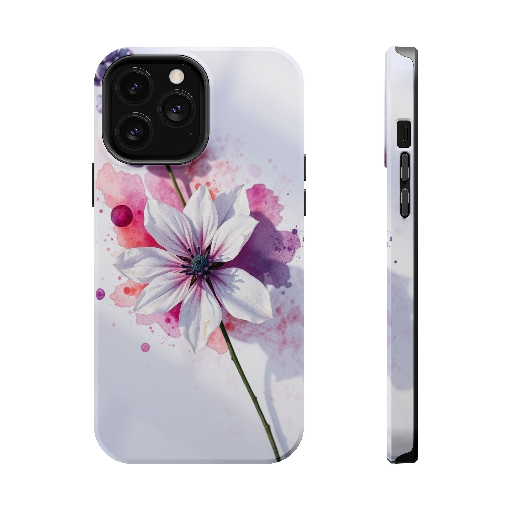 iPhone Floral Watercolor Splash Bold Art Slim Everyday iPhone 15 · iPhone Case