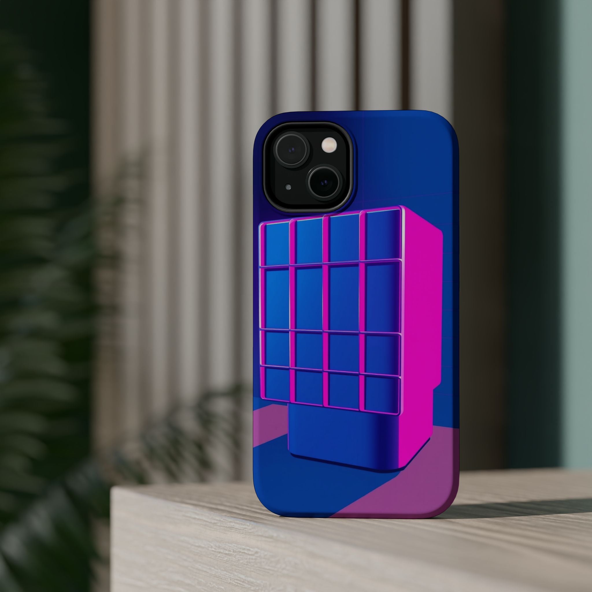 iPhone Earthy 80s Grid Synthwave Design Slim Everyday Designer Case · iPhone Cas
