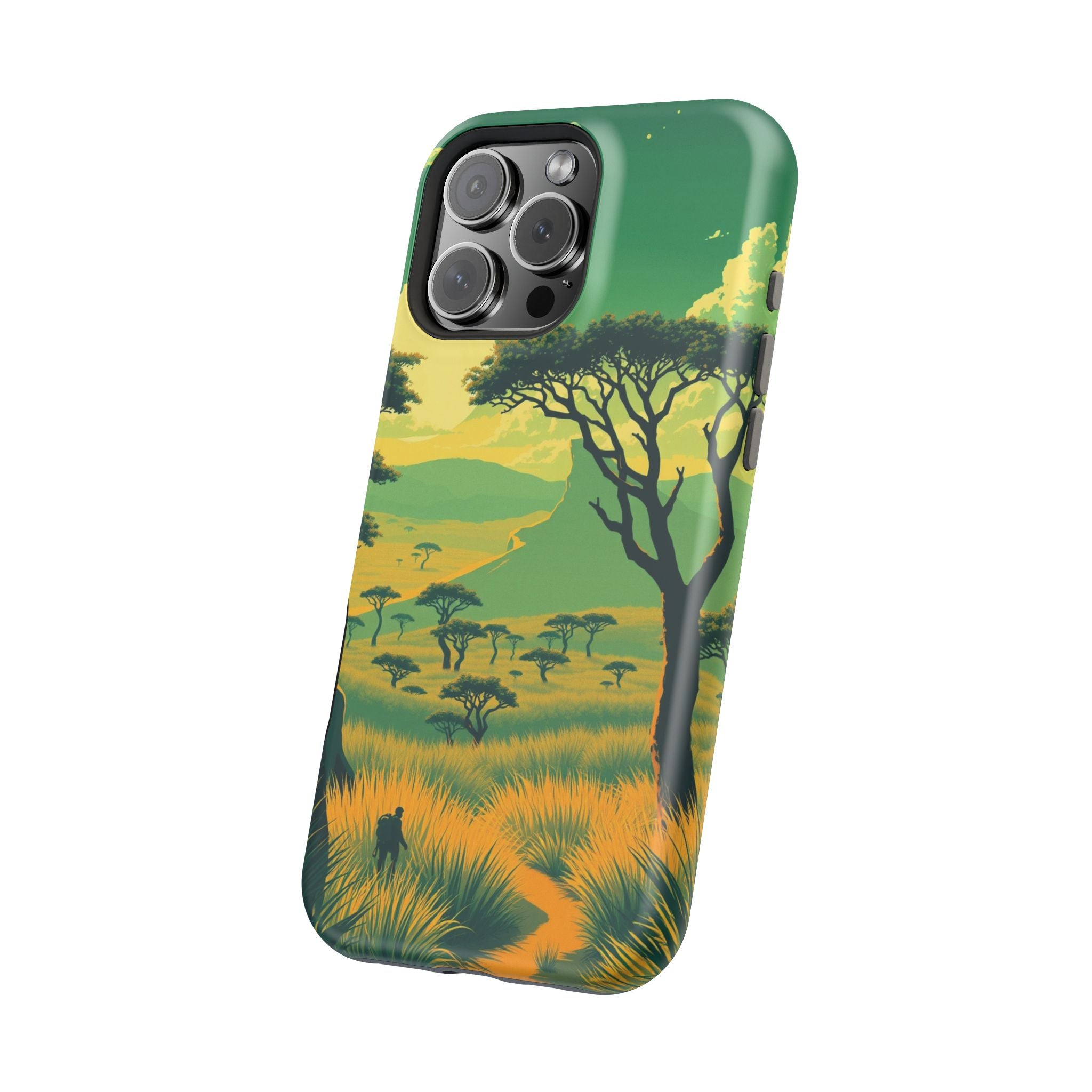 iPhone Savanna Horizon Pixel Art -Bit Slim Everyday Designer Case · iPhone Case
