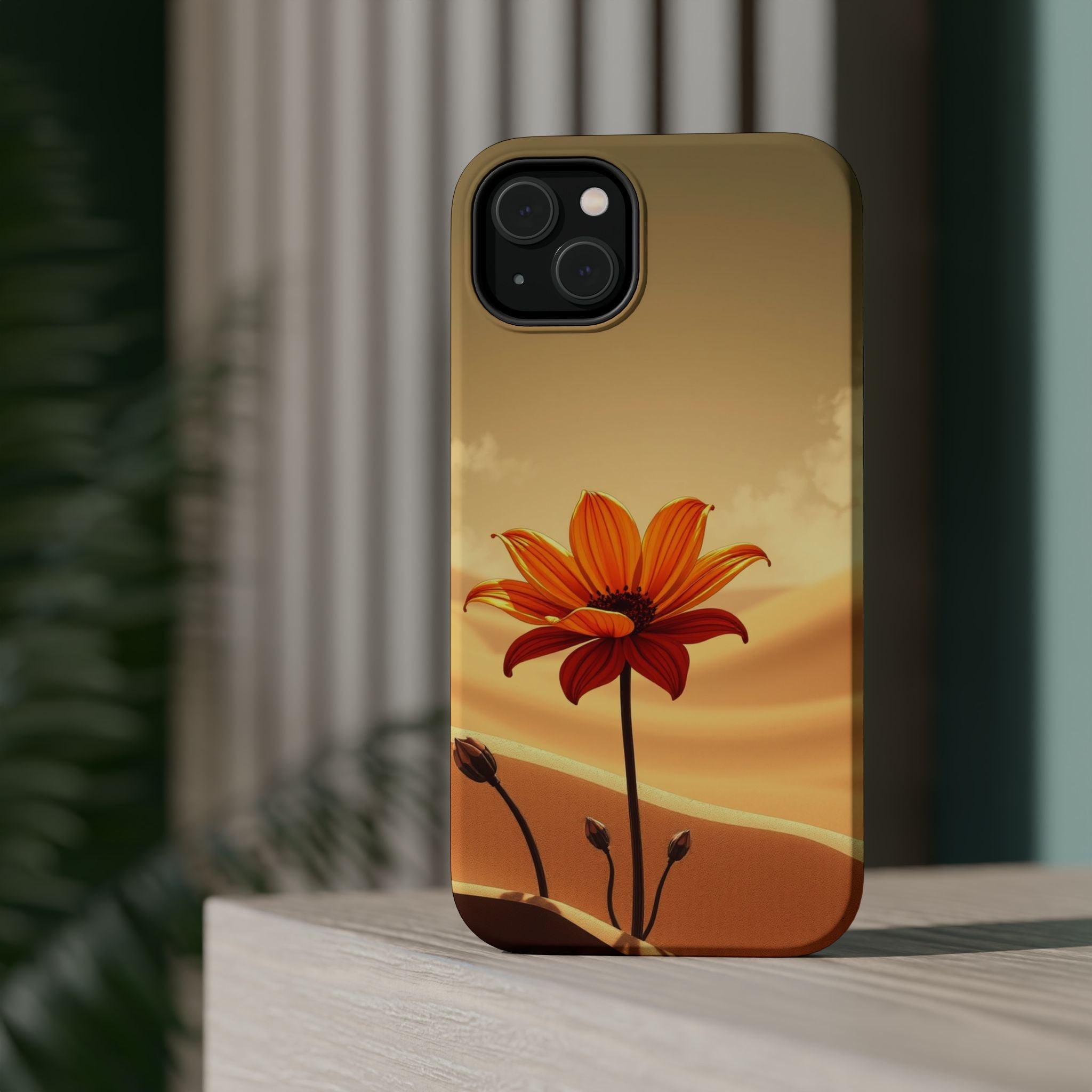iPhone Neon Floral Dark Gothic Ink Bold Modern Everyday Snap Case · iPhone Case