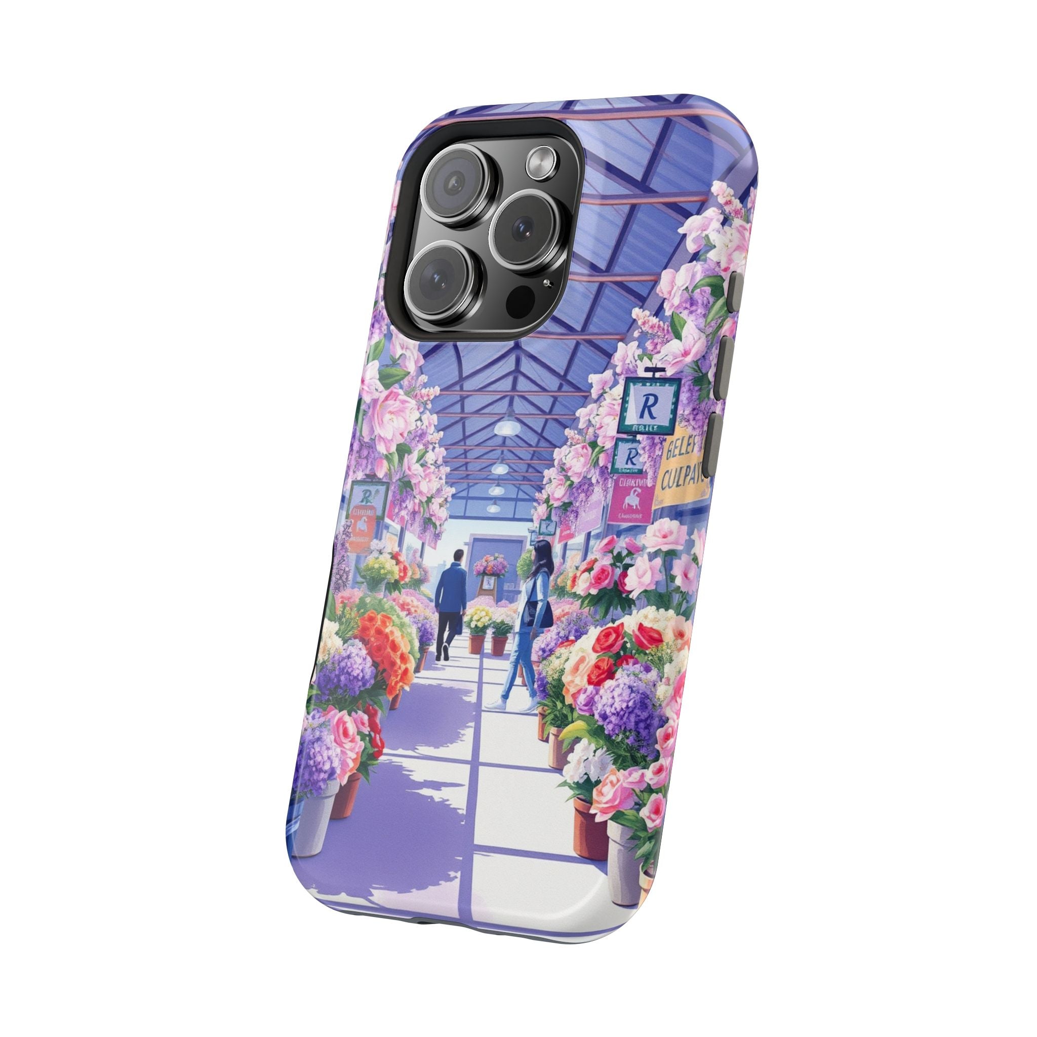 iPhone Flower Market Cinematic Art Clean Minimal Snap Cas Slim Snap Case · iPhon