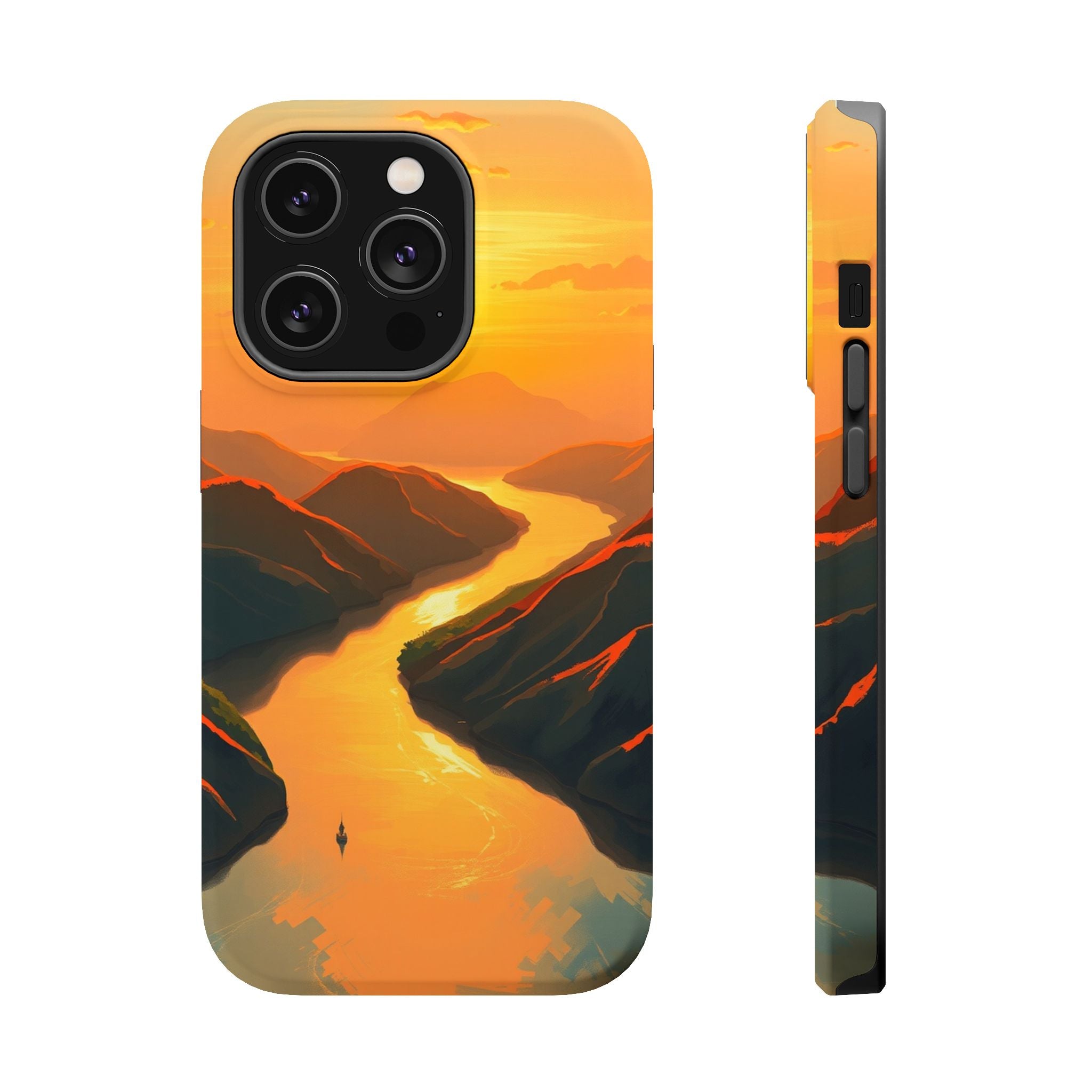 iPhone River Delta Aerial Oil Painting Impressionist iPhone Slim · iPhone Case