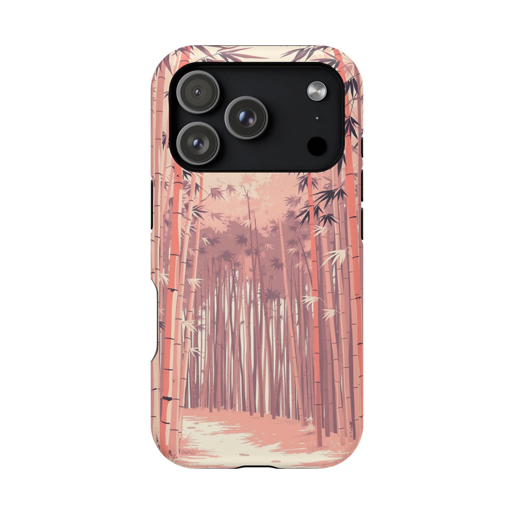 iPhone Rose Pink And Cream Bamboo Grove Slim Everyday iPhone 19 · iPhone Case