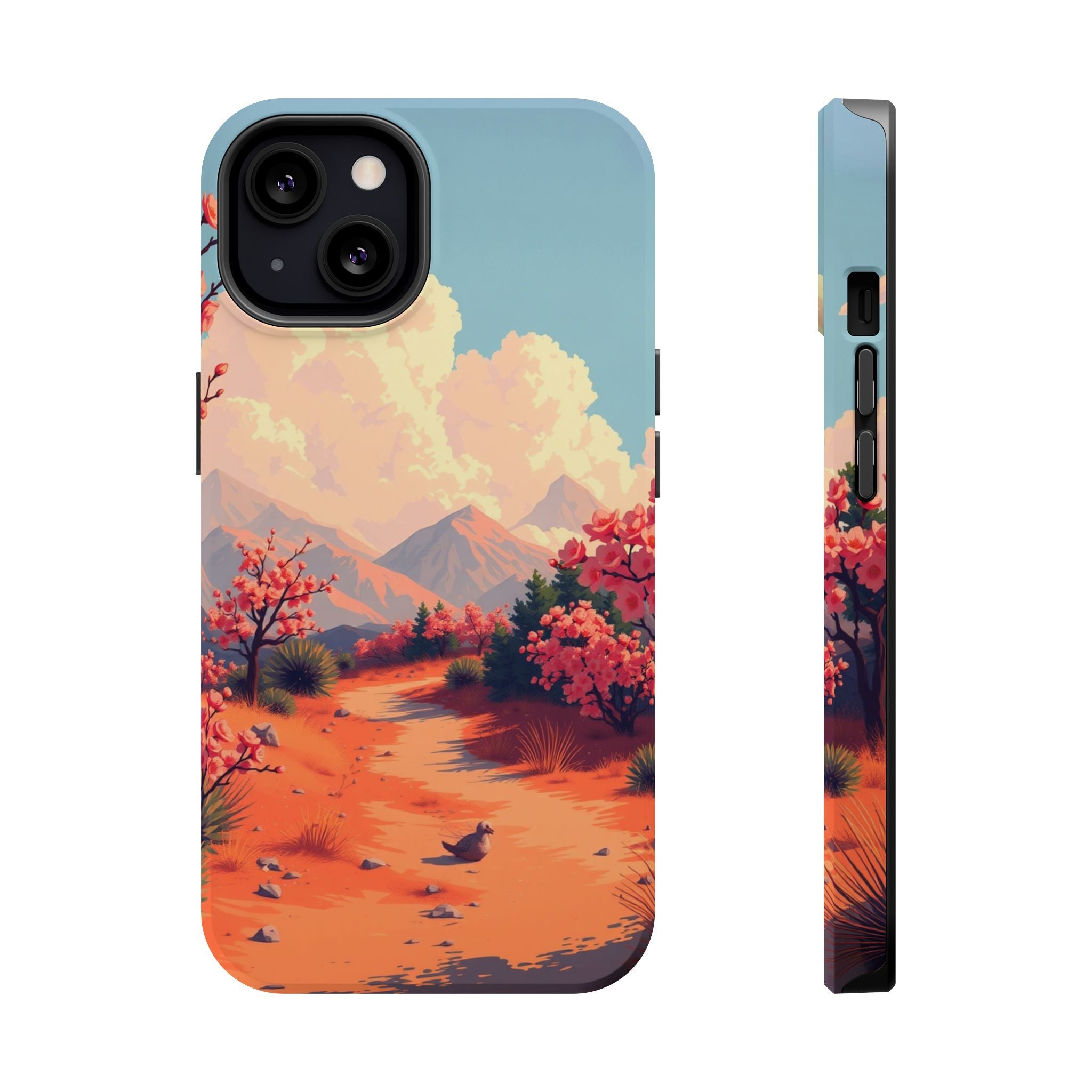 iPhone Burnt Orange And Sand Blossom Trail Slim iPhone Everyday · iPhone Case