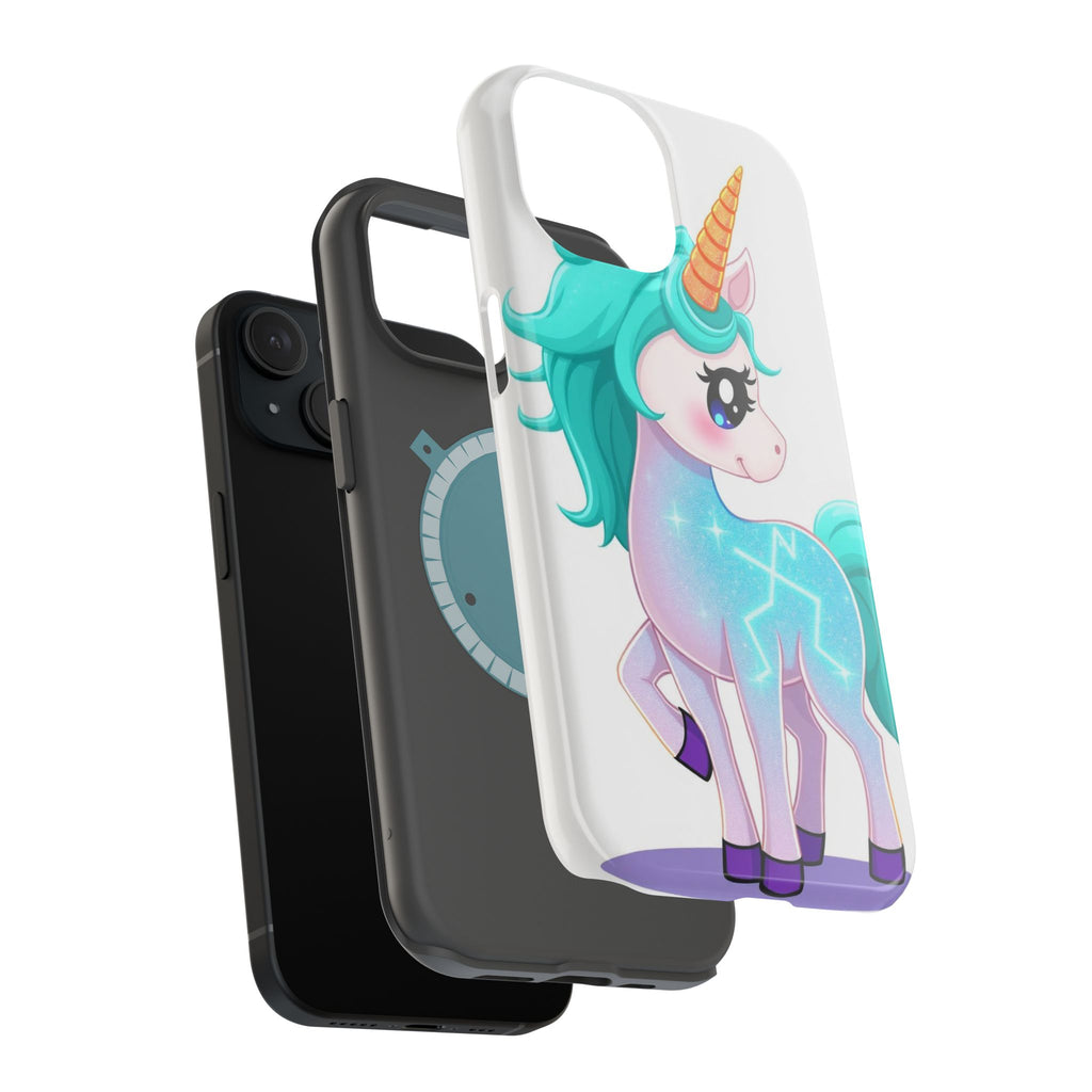iPhone Turquoise Sparkle Unicorn Kids Fun iPhone Phone Case Gift · iPhone Case
