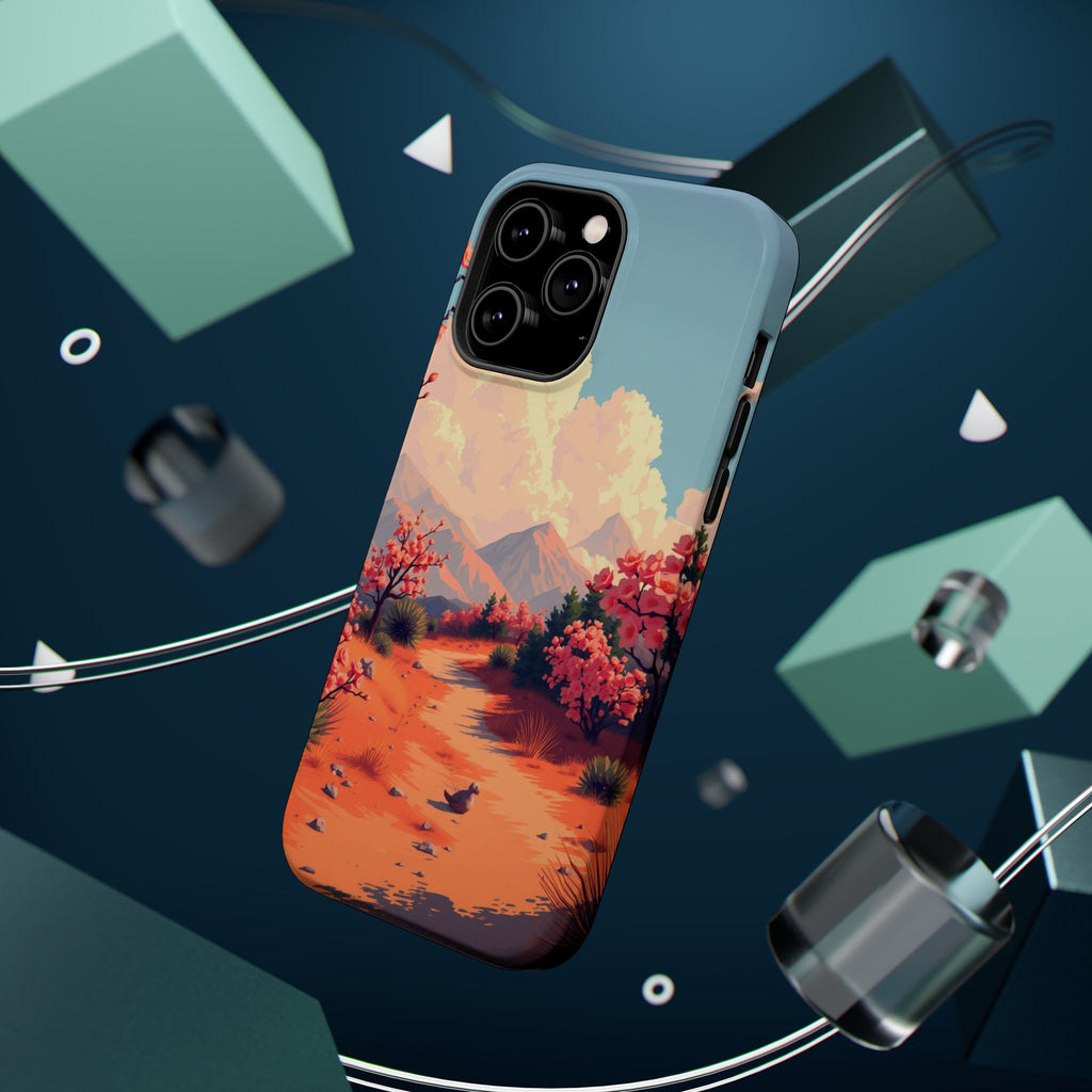 iPhone Burnt Orange And Sand Blossom Trail Slim iPhone Everyday · iPhone Case