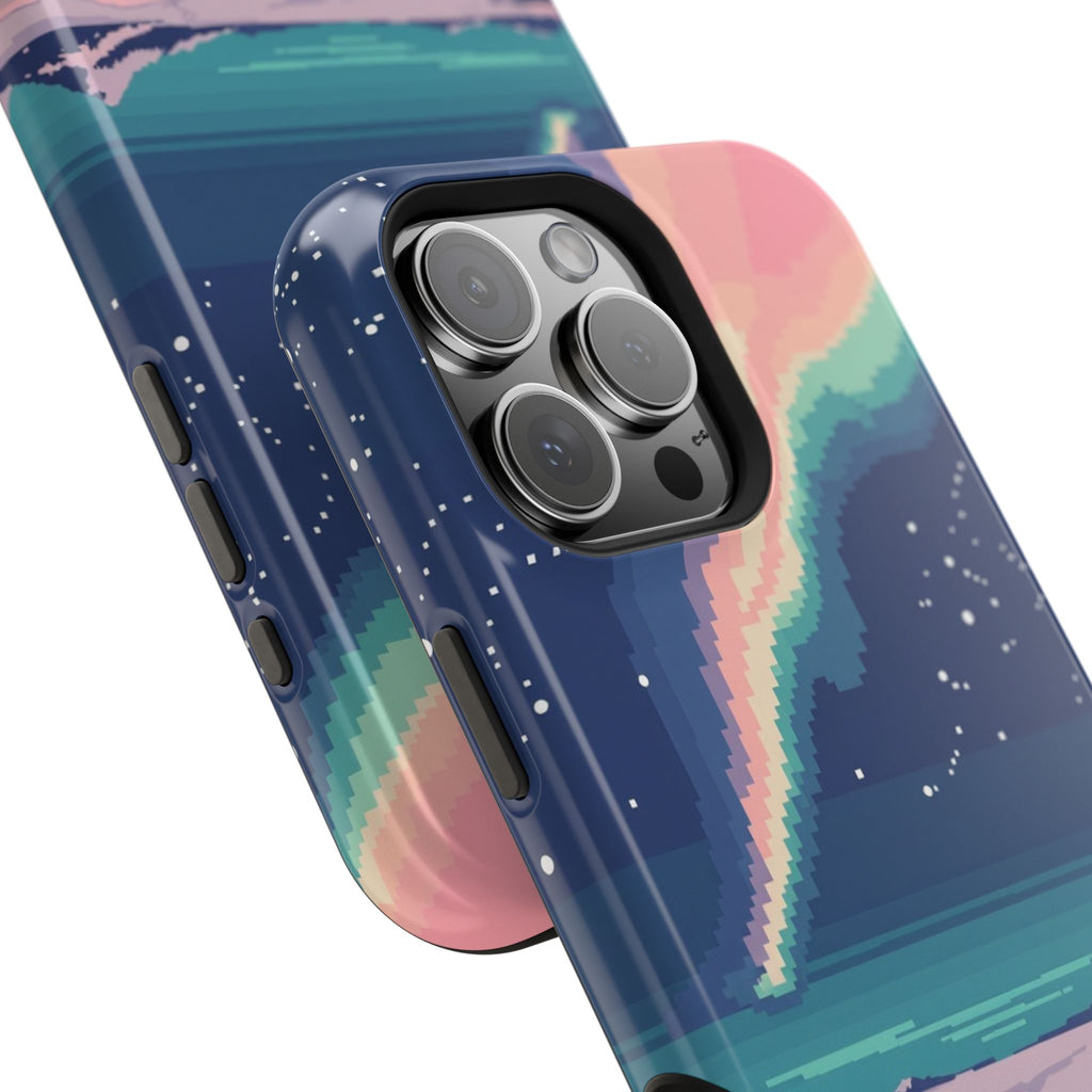 iPhone Mint And Blush Northern Lights Slim Everyday Designer Case · iPhone Case
