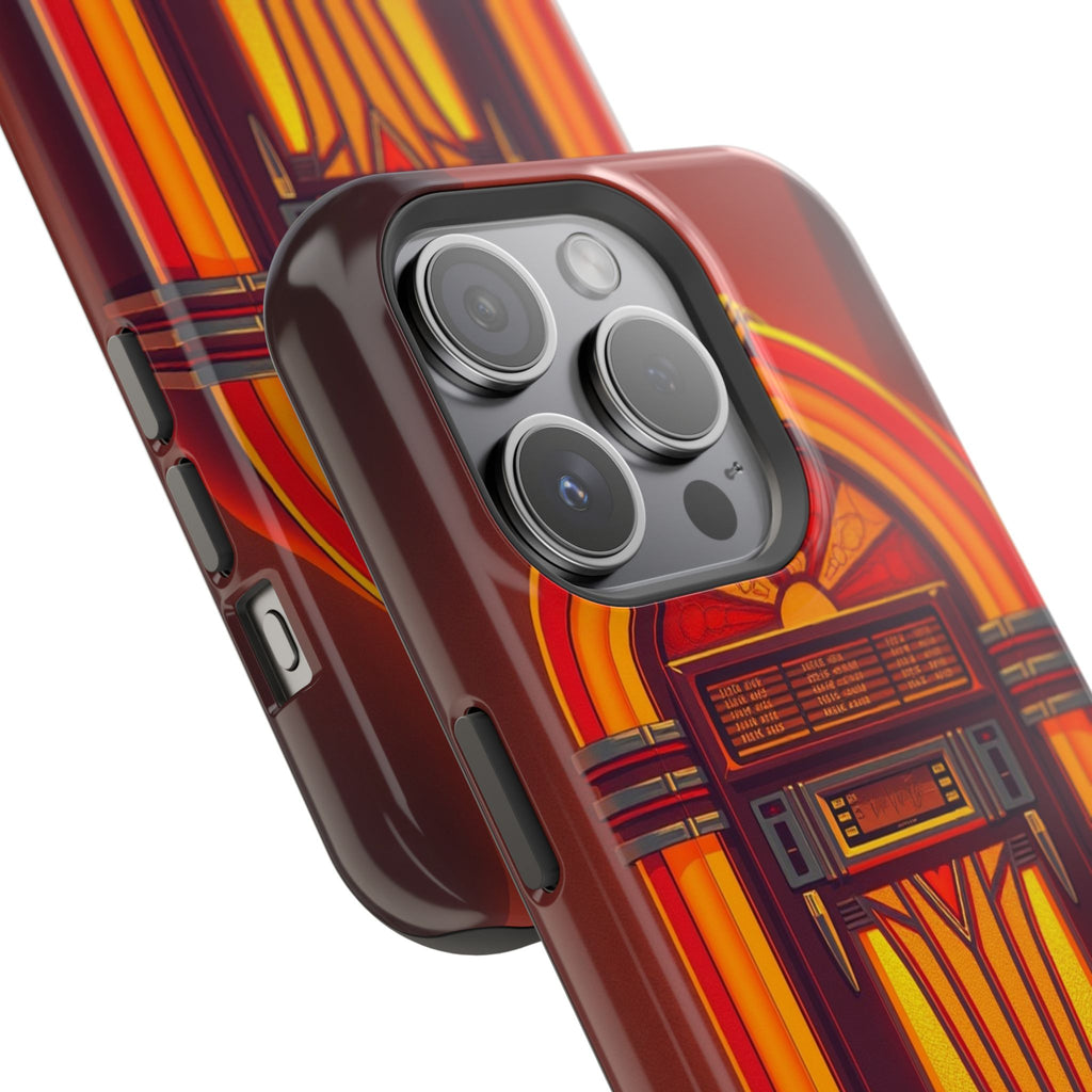 iPhone Jukebox Glow Pop Art Bold Bold Modern Everyday Snap Case · iPhone Case