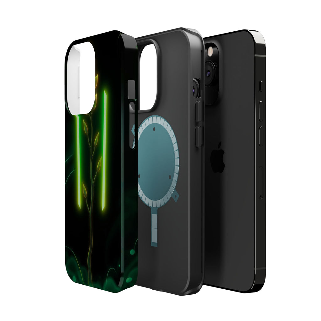 iPhone Emerald Green And Gold Minimalist Stem Slim iPhone Everyday · iPhone Case