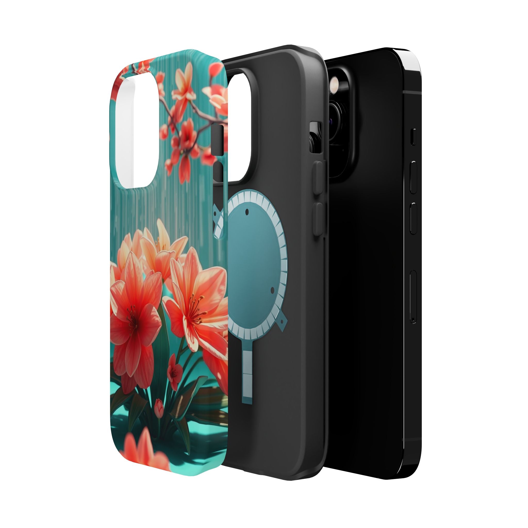 iPhone Spring Shower Bloom 3D Digital Slim Everyday Designer Case · iPhone Case
