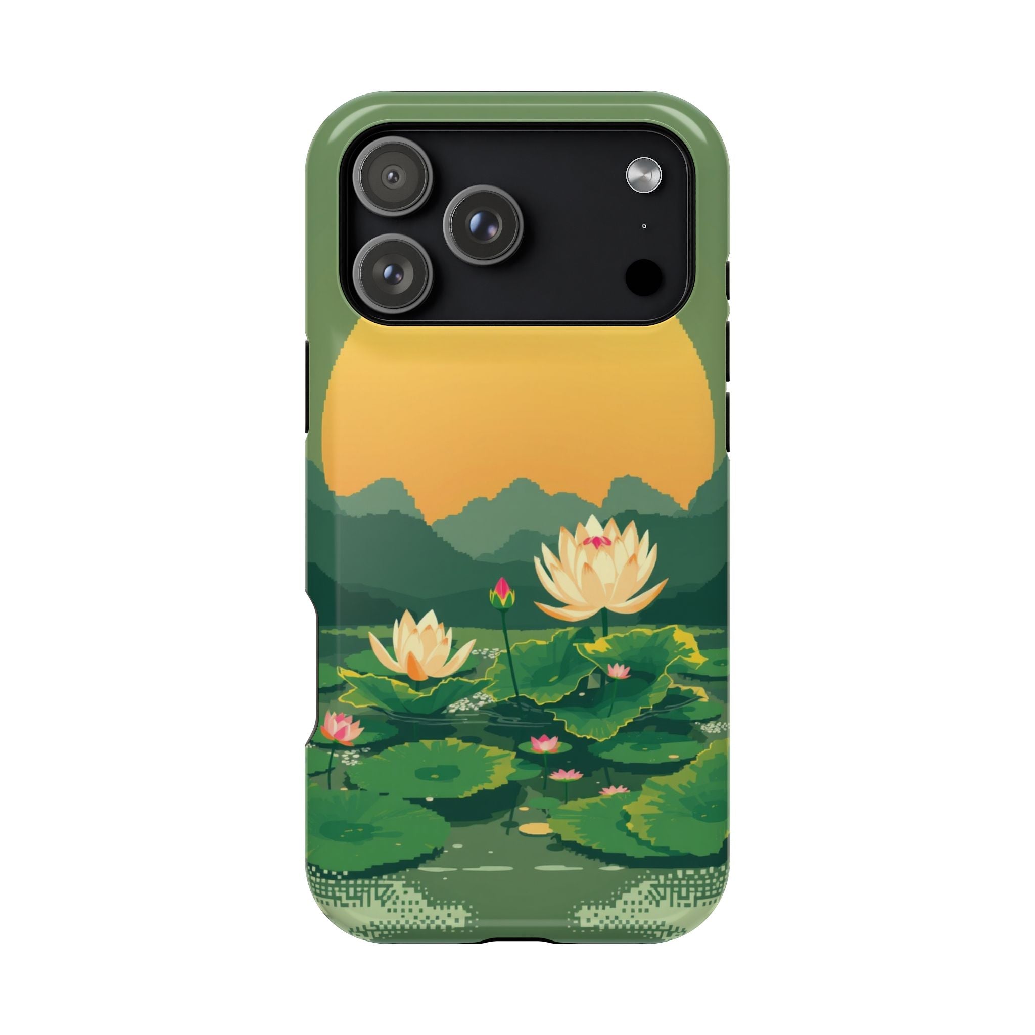 iPhone Lotus Pond Enchanted Art Slim Everyday Designer Case · iPhone Case