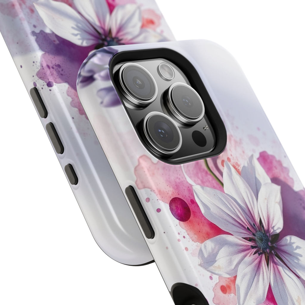 iPhone Floral Watercolor Splash Bold Art Slim Everyday iPhone 15 · iPhone Case
