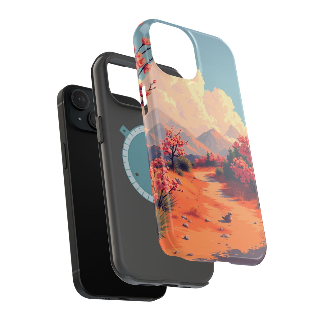 iPhone Burnt Orange And Sand Blossom Trail Slim iPhone Everyday · iPhone Case