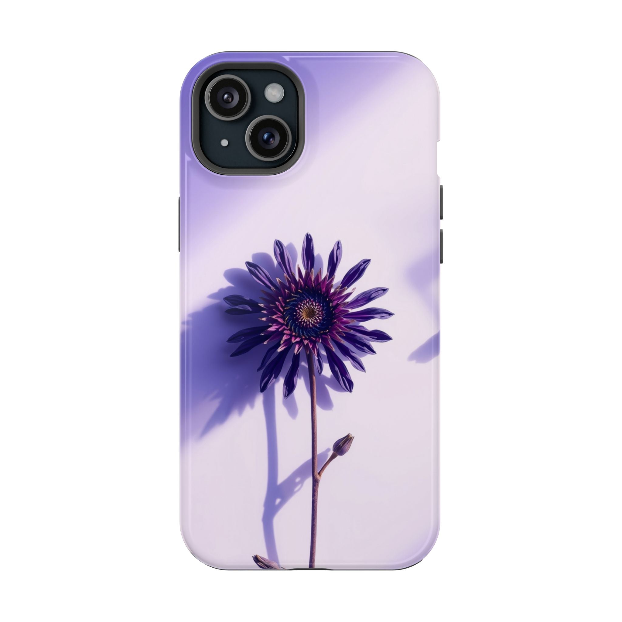 iPhone Indigo And Violet Dried Flower Flat Lay Soft iPhone Finish · iPhone Case