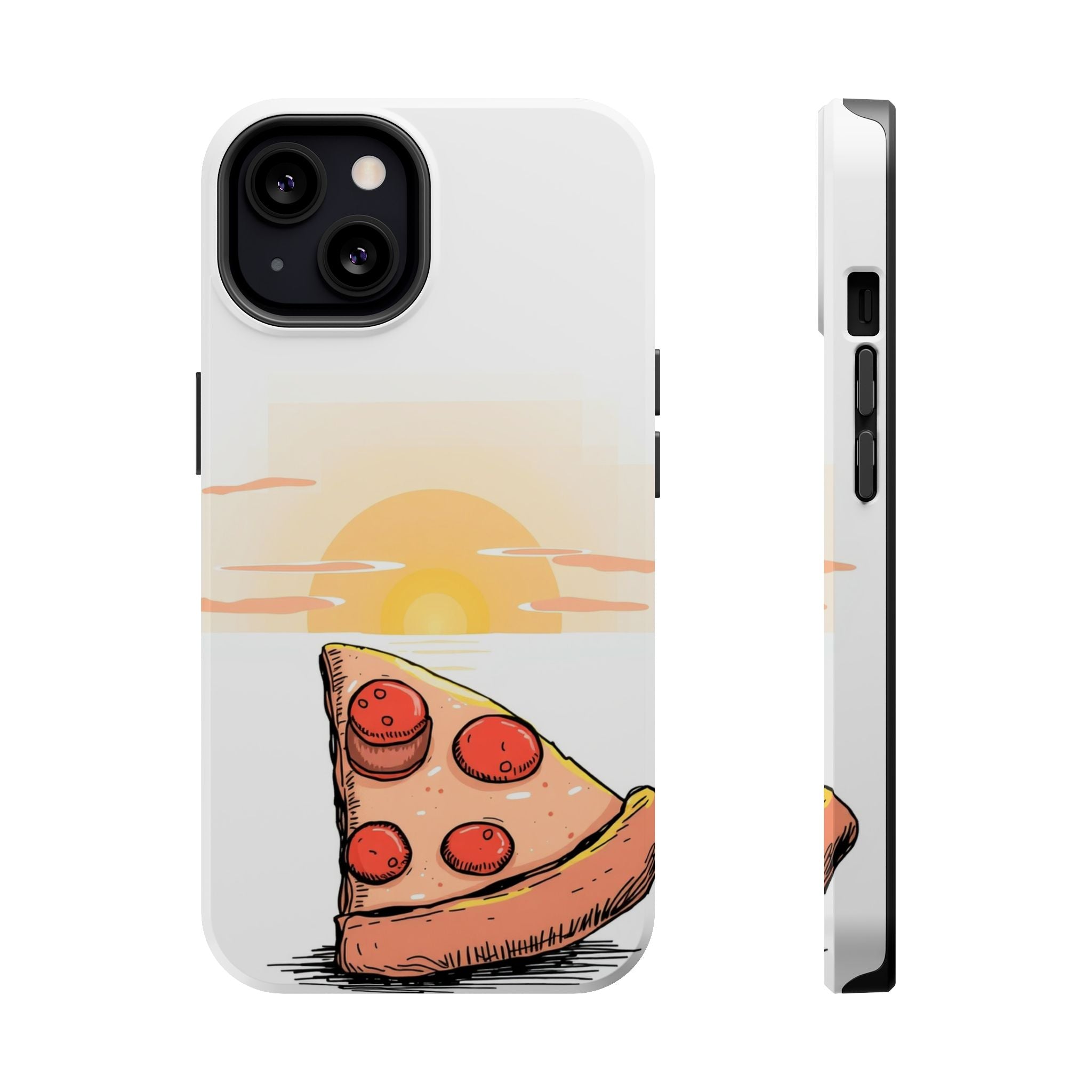 iPhone Earthy Pizza Slice Sunset Design Slim Everyday Designer Case · iPhone Cas