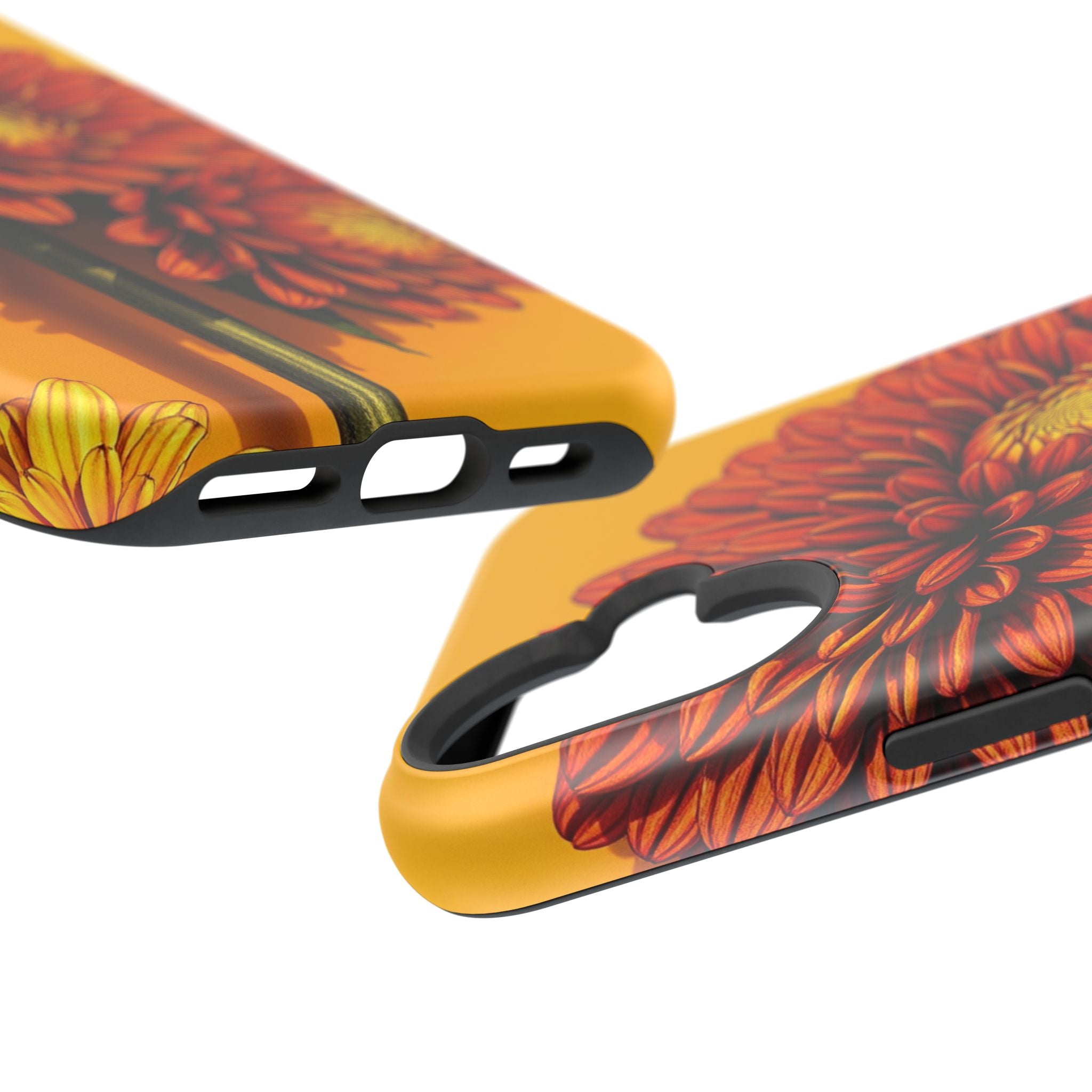 iPhone Mustard And Rust Ranunculus Stack Slim Everyday iPhone 14 · iPhone Case