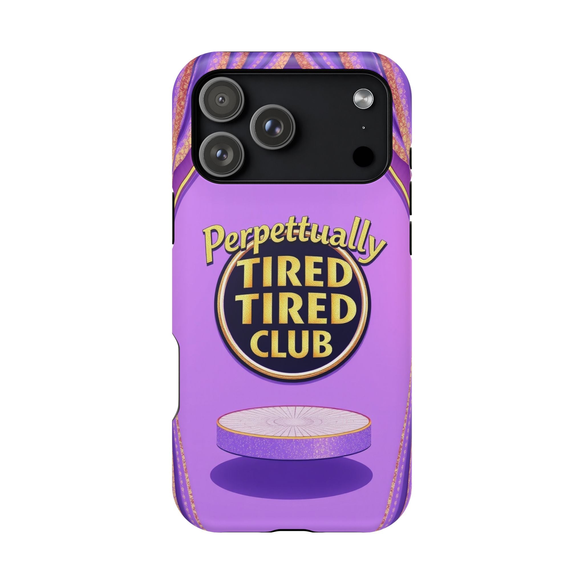 iPhone Perpetually Tired Club Bold Art Slim Everyday Designer Case · iPhone Case