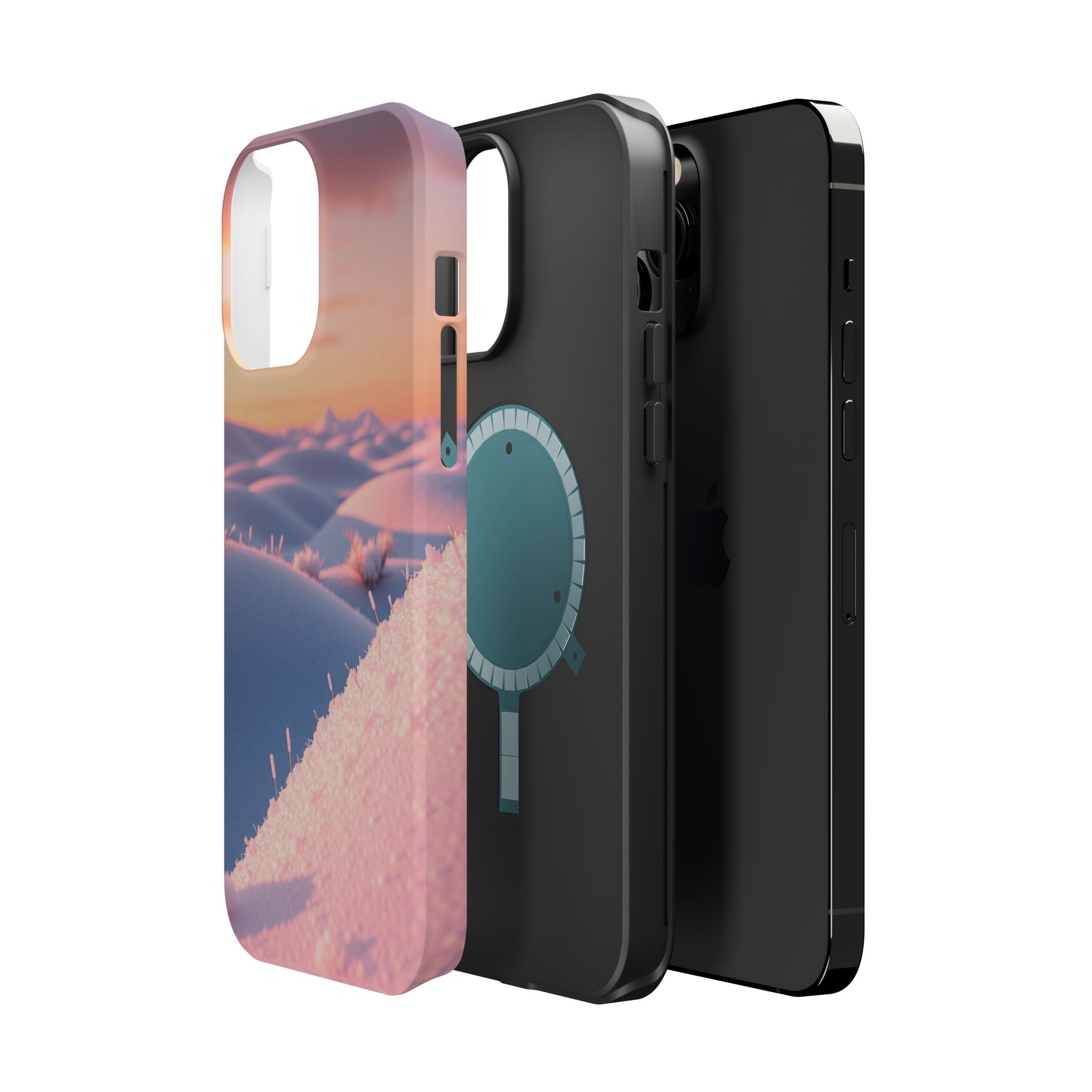 iPhone Snow Field 3D Digital Slim Everyday Designer Case · iPhone Case