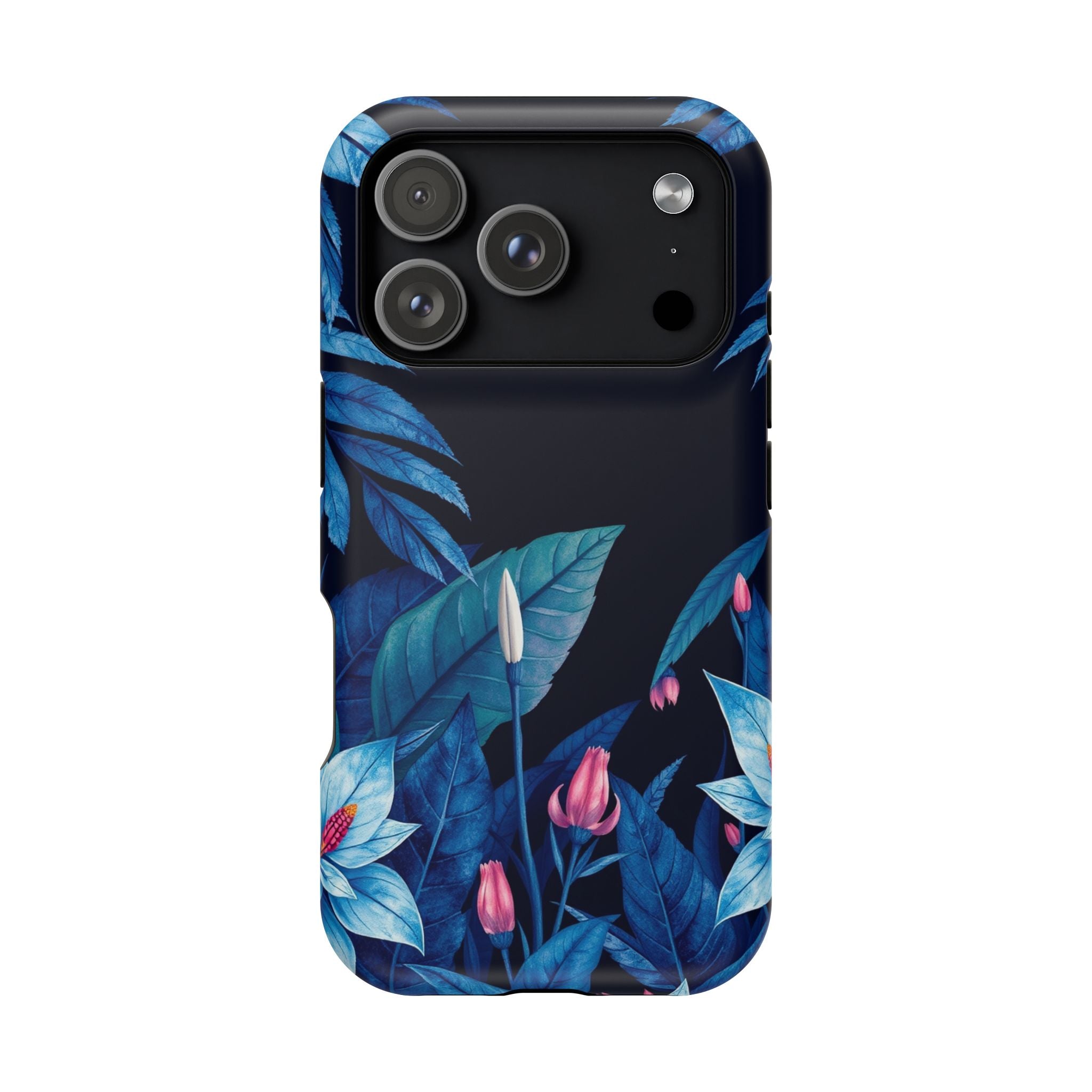 iPhone Serene Jungle Floral Design Clean Minimal Snap Cas Slim Snap Case · iPhon