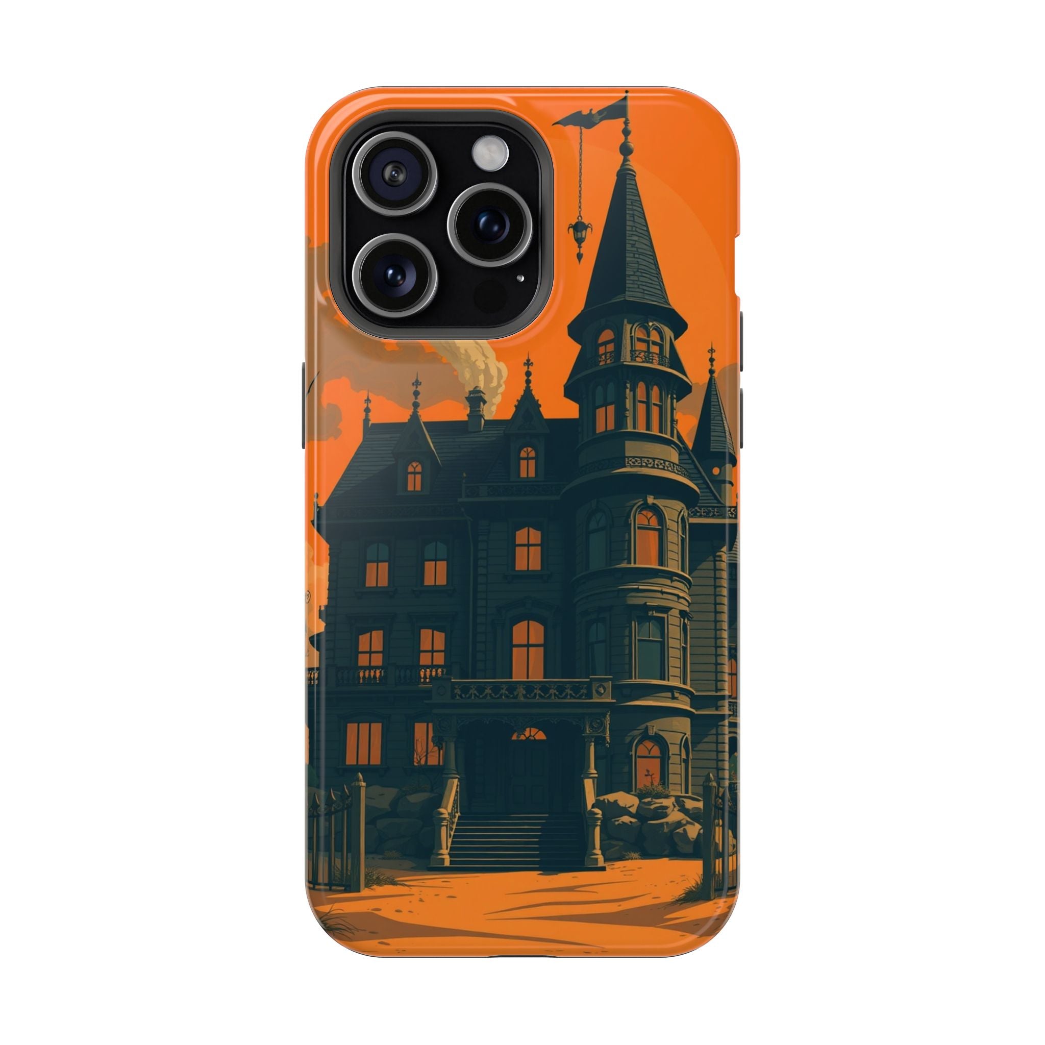 iPhone Vibrant Haunted Mansion Design Slim Everyday Designer Case · iPhone Case