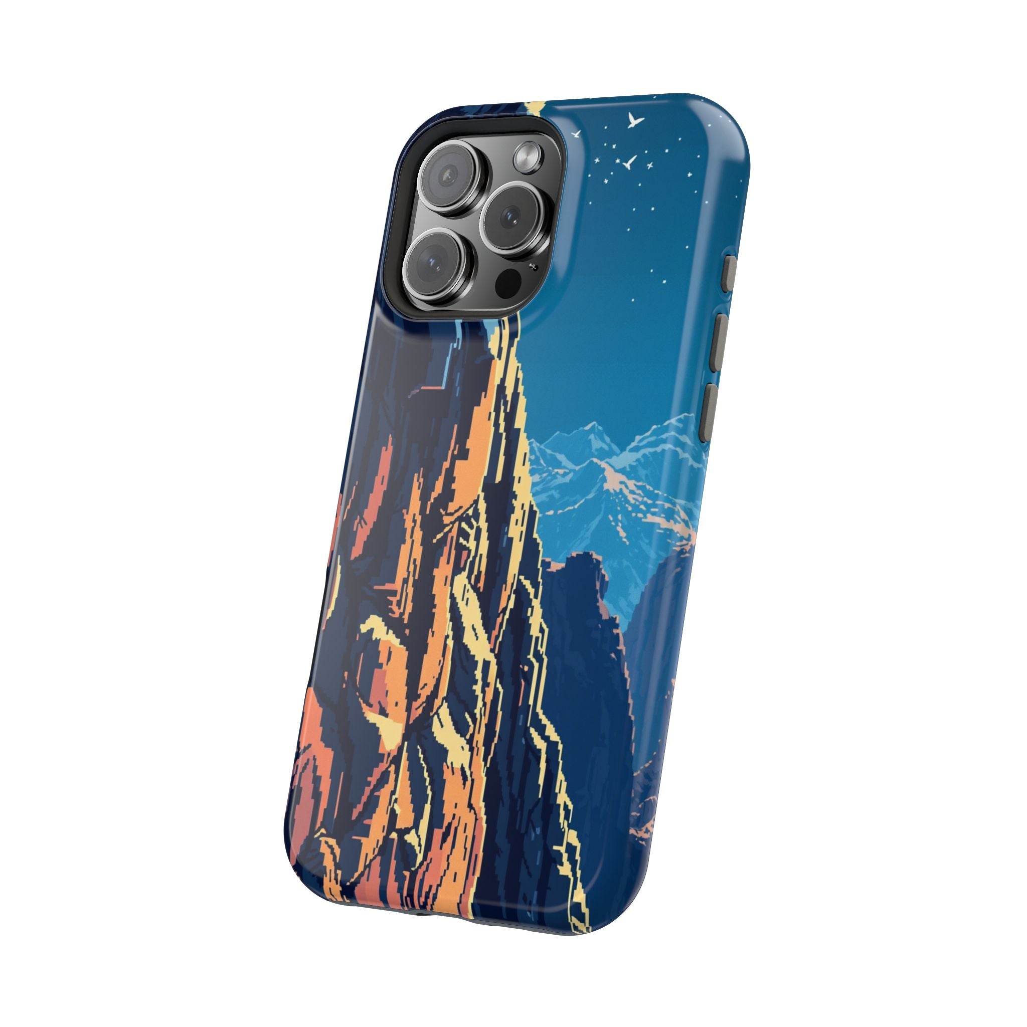 iPhone Midnight Blue And Silver Canyon Wall Slim iPhone Everyday · iPhone Case