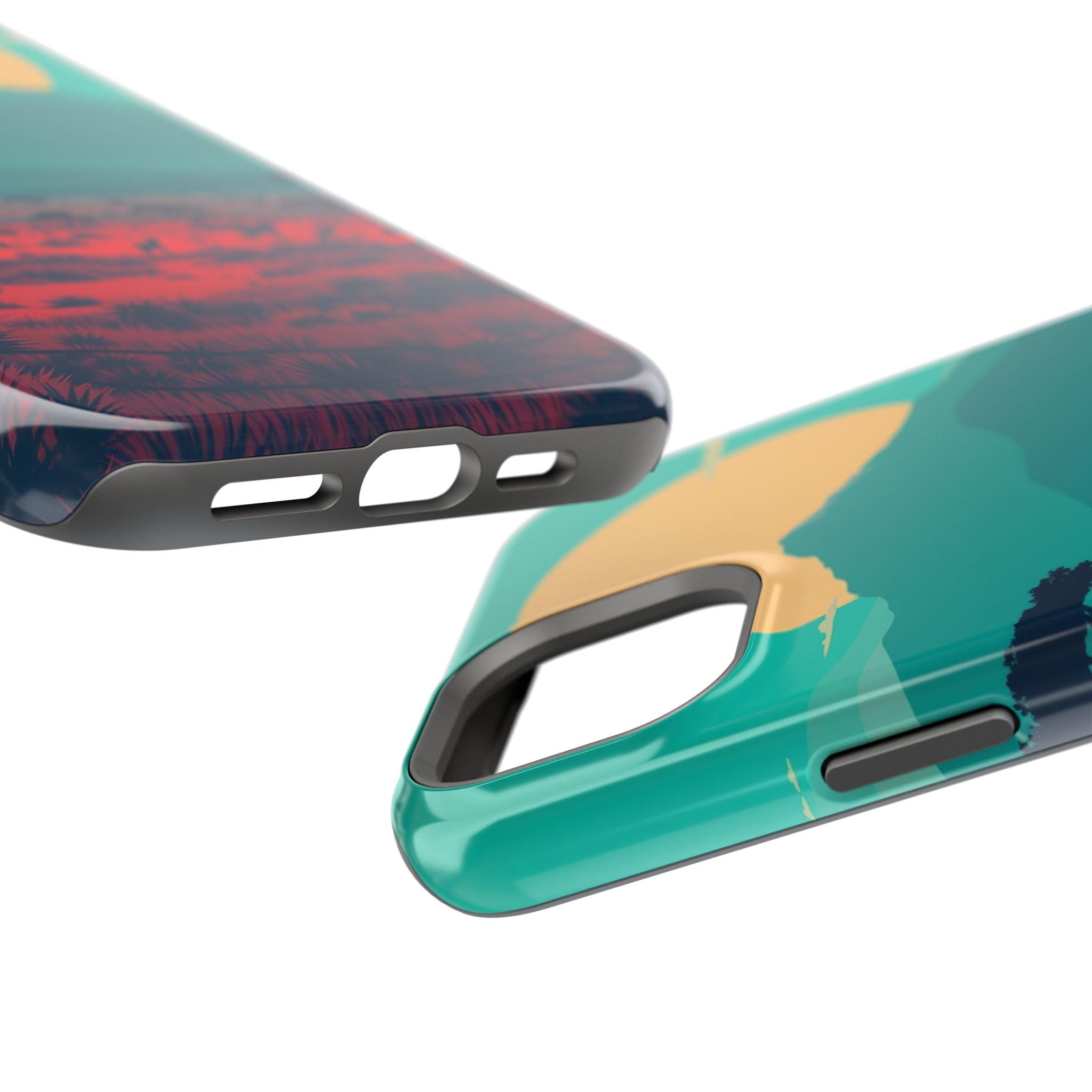 iPhone Savanna Horizon Vintage Retro Poster Slim iPhone Everyday · iPhone Case