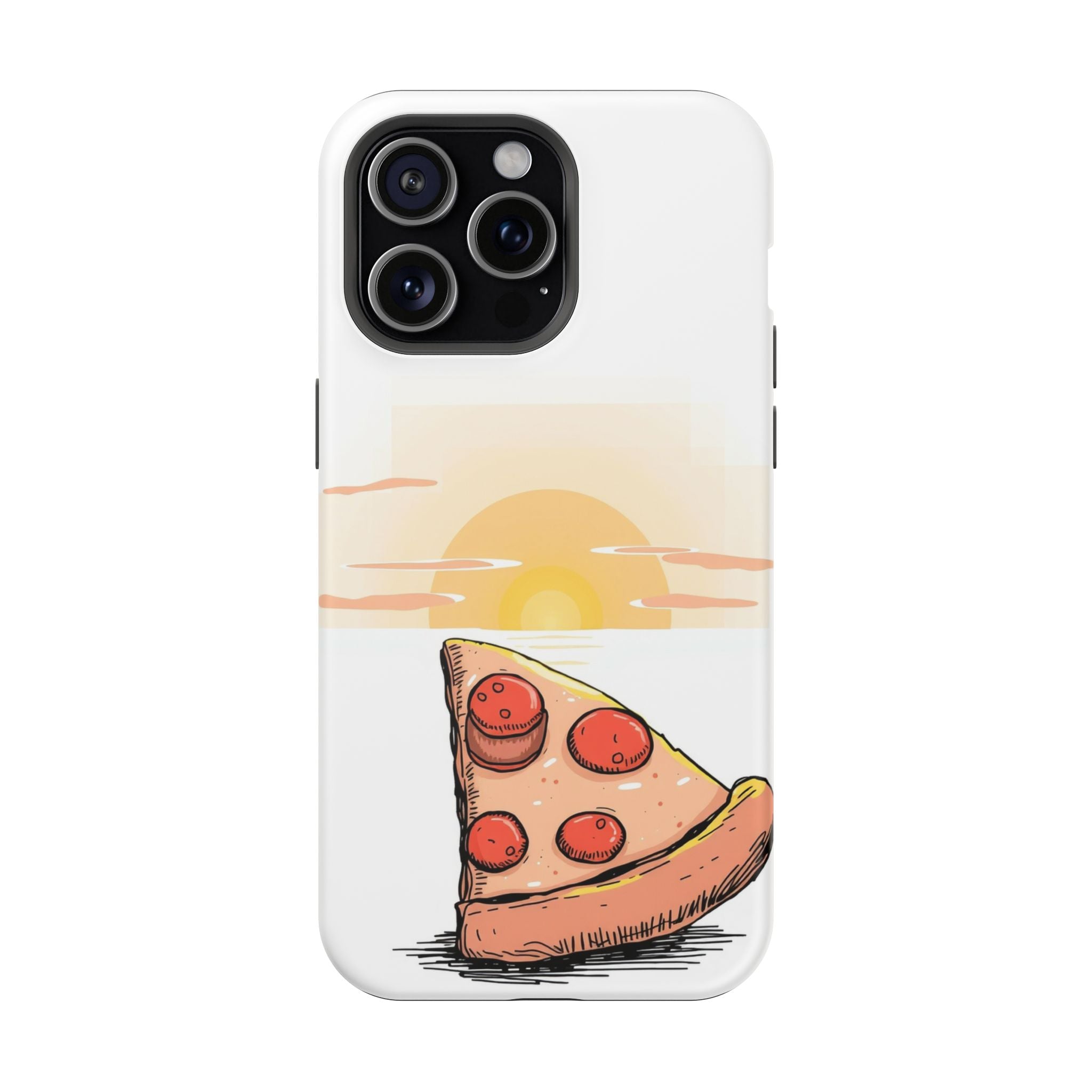 iPhone Earthy Pizza Slice Sunset Design Slim Everyday Designer Case · iPhone Cas