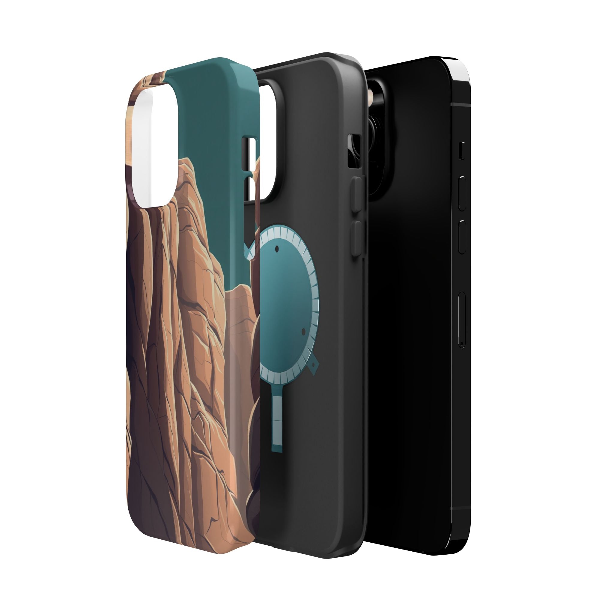 iPhone Canyon Wall Dark Academia Bold Modern Everyday Snap Case · iPhone Case