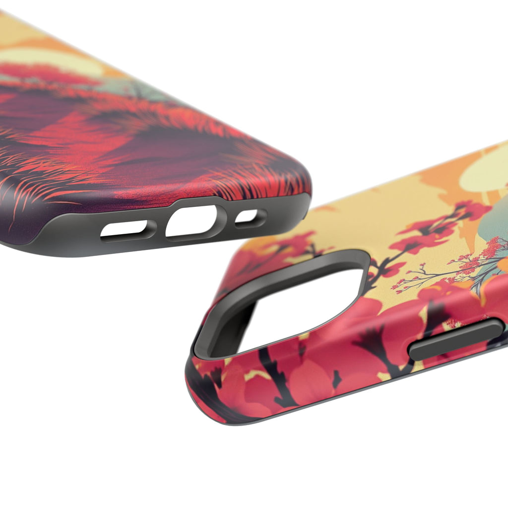 iPhone Sunset Amber And Peach Blossom Trail Soft iPhone 15 Finish · iPhone Case