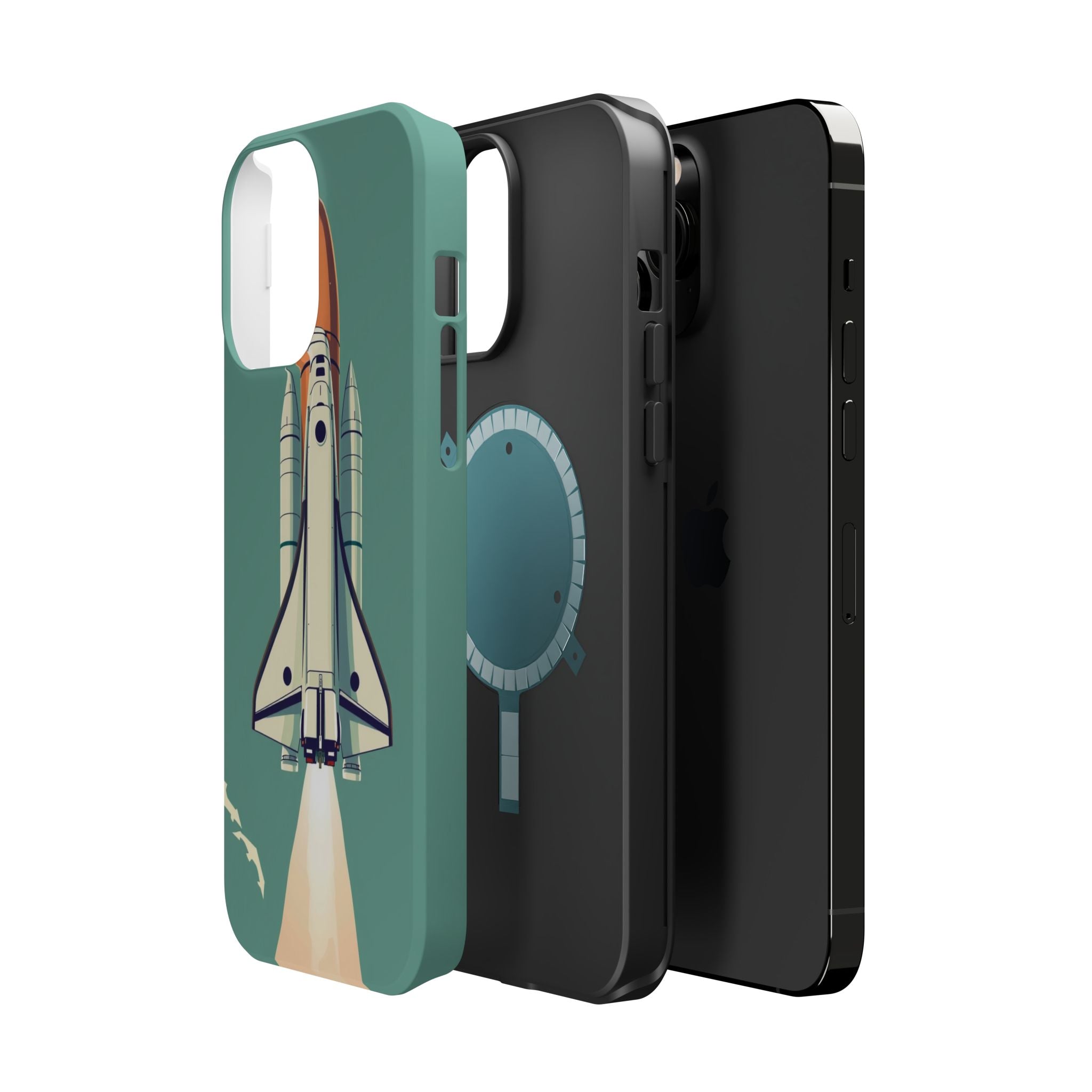iPhone Retro Space Shuttle Cinematic Art Slim Everyday Designer Case · iPhone Ca