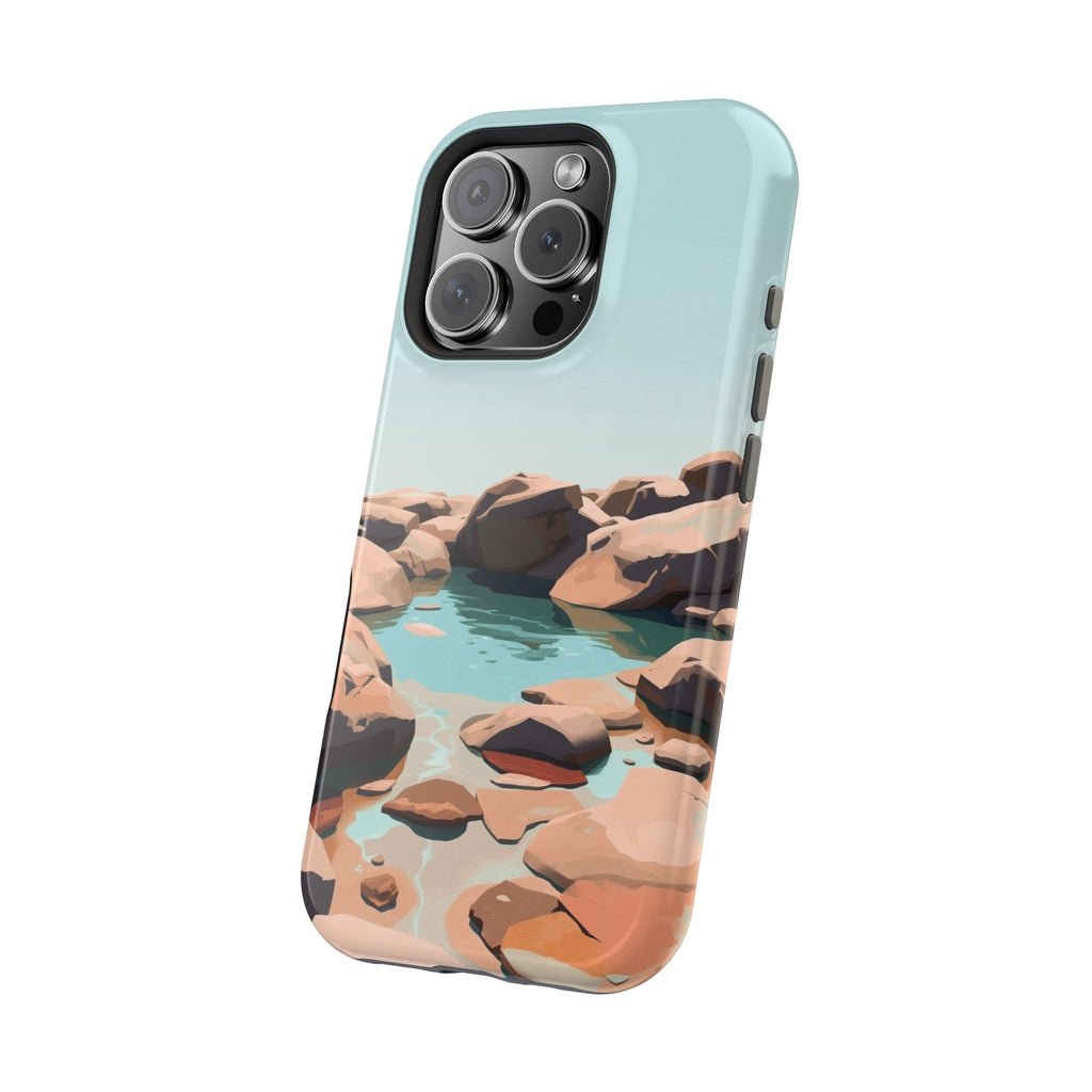 iPhone Tidal Pool Oil Painting Impressionist Slim iPhone Everyday · iPhone Case