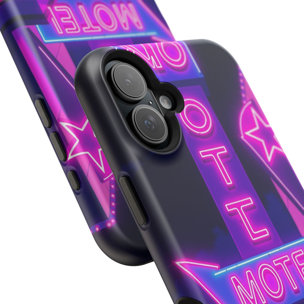iPhone Neon Sign Motel Enchanted Art Slim Everyday Designer Case · iPhone Case