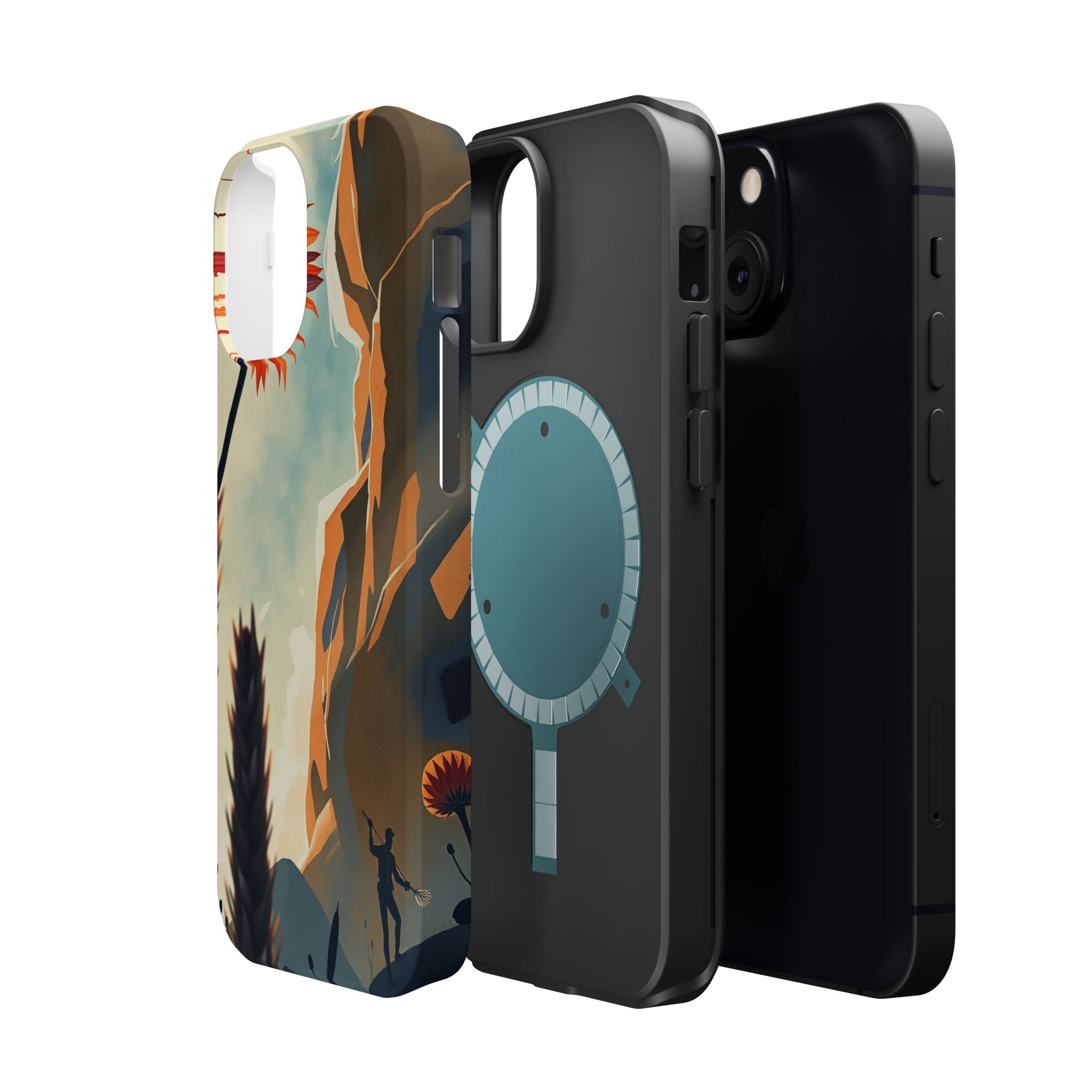 iPhone Bud Burst Vibrant Watercolor Artistic Everyday Cas Slim Snap Case · iPhon
